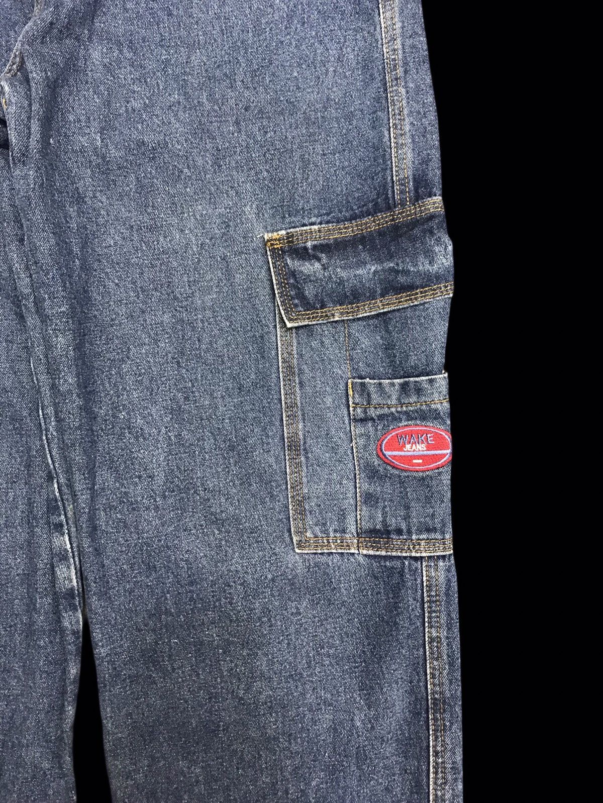 Japanese Brand 💥BAGGY💥WAKE JEANS BAGGY EXTRA LONG DENIM F353 Size US 26 / EU 42 - 5 Thumbnail