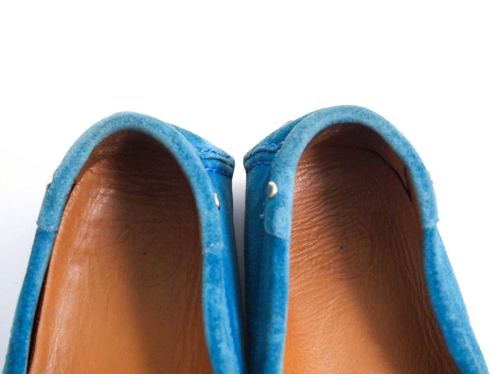 Bally Bally Landolfa Loafers Blue Suede Womens EU 36.5 US 6 Size US 6 / IT 36 - 5 Thumbnail