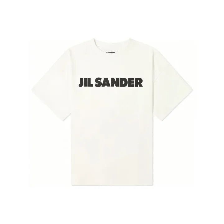 Jil Sander JIL SANDER Logo Print Casual Short Sleeve T-Shirt 0079 Size US L / EU 52-54 / 3 - 1 Thumbnail