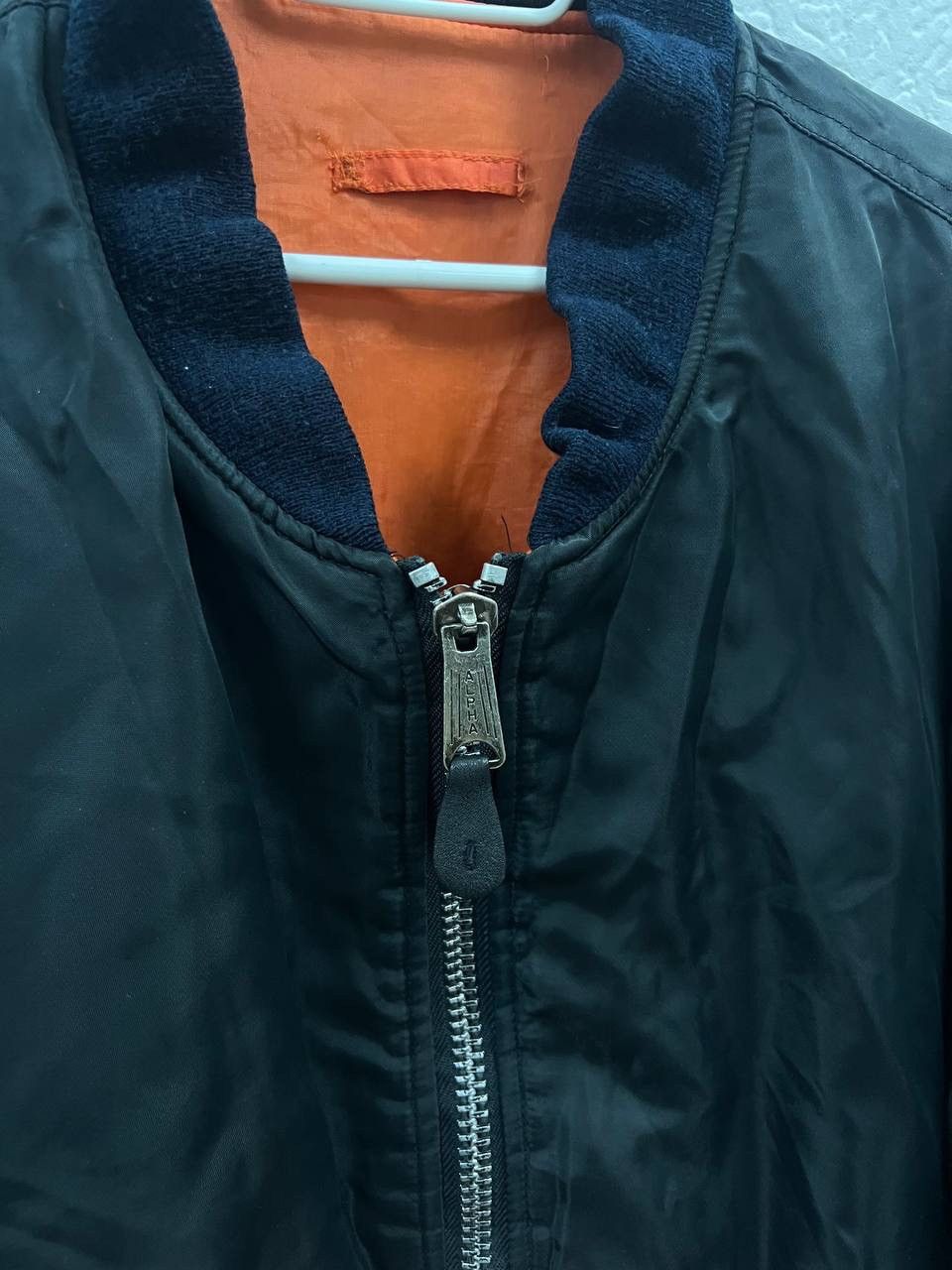 Vintage Vintage 90s MA 1 Intermediate Nylon Bombers Jacket Size US L / EU 52-54 / 3 - 3 Thumbnail