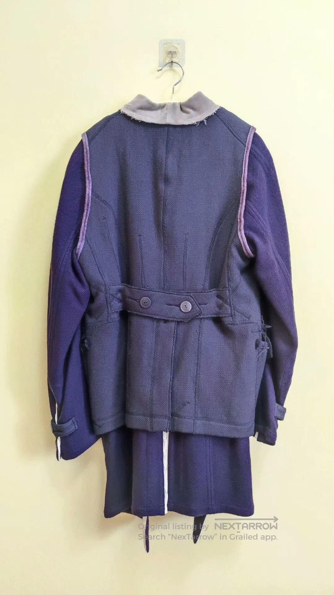 Takahiromiyashita The Soloist. The Soloist Deconstructed Wool Silk Coat. Size US S / EU 44-46 / 1 - 6 Thumbnail