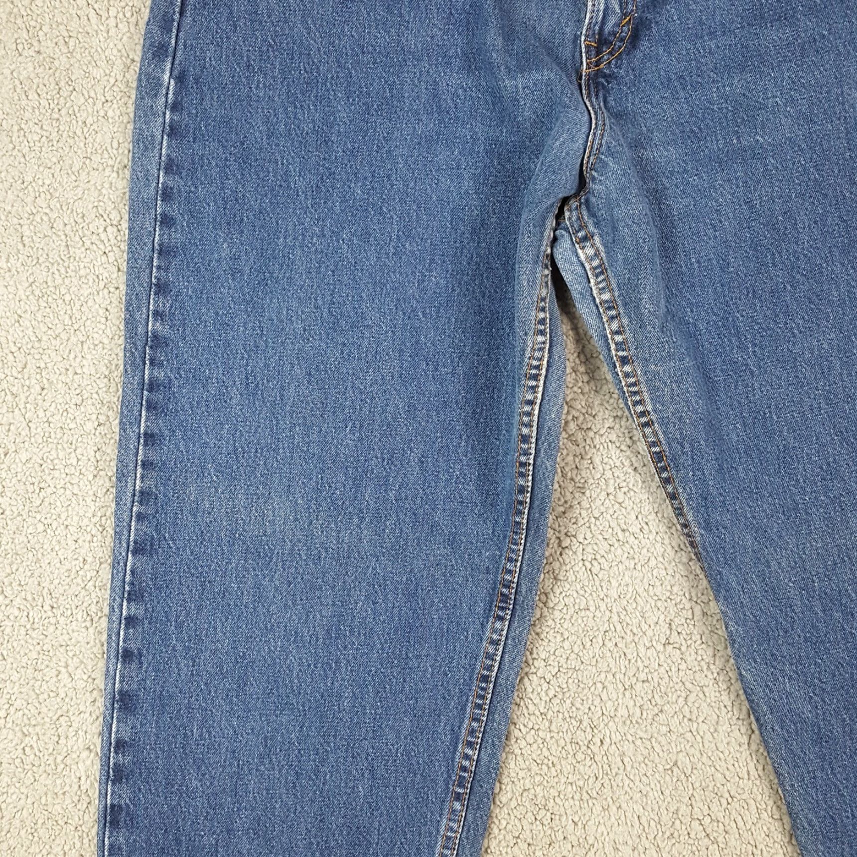 Levi's VINTAGE Levi's 560 High Rise Loose Fit Straight Leg Women's Jeans Size 16 Blue 90s Y2K Size 38" / US 16 / IT 52 - 4 Thumbnail