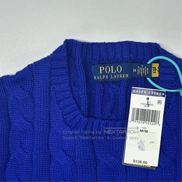 Polo Ralph Lauren Polo Ralph Lauren Cable Knit Logo Embroidery Sweater. Size US M / EU 48-50 / 2 - 2 Thumbnail