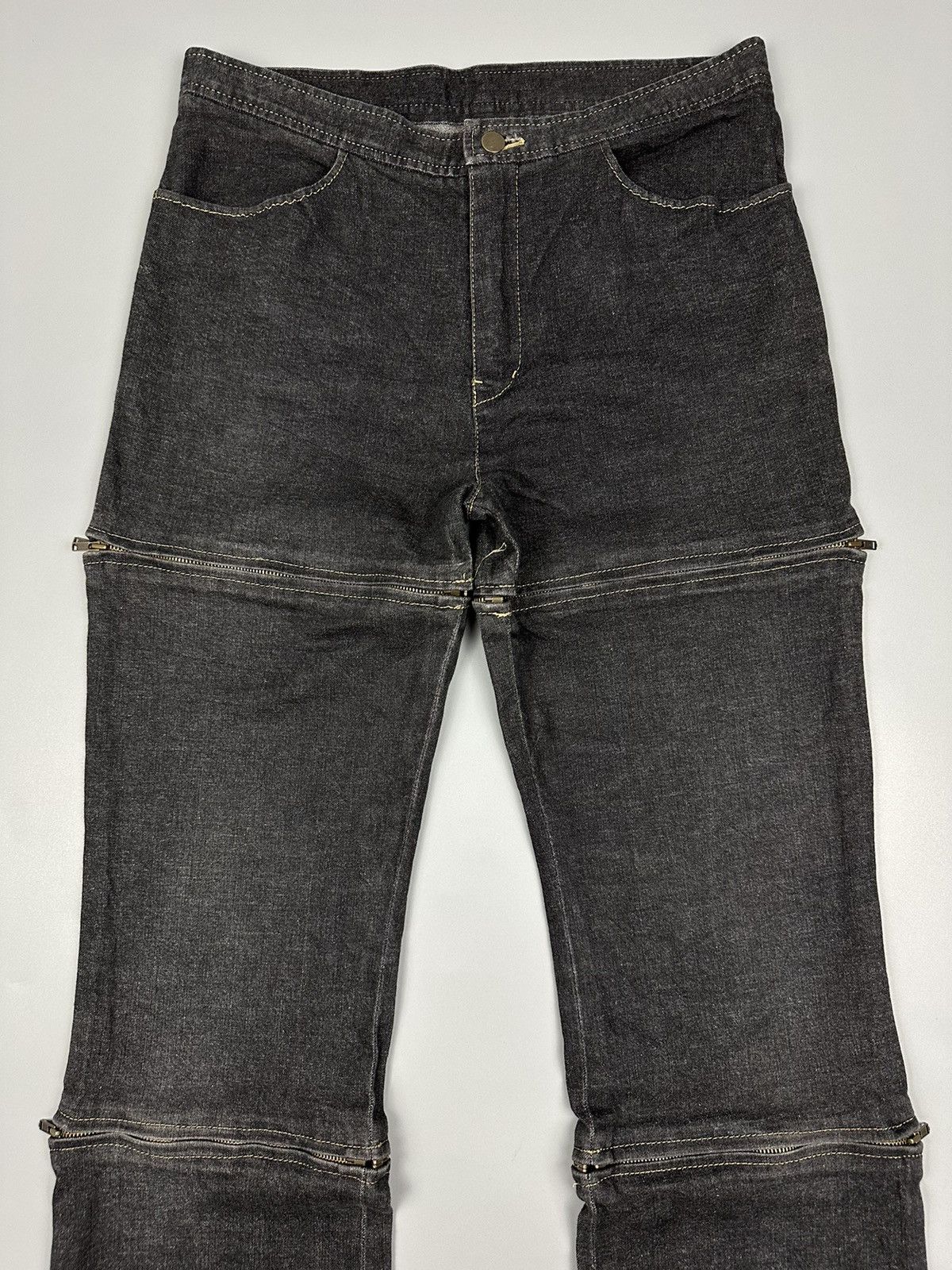 If Six Was Nine 🔥Rare Sick🔥 Seditionaries La Femme Multizipper Flared Jeans Size US 30 / EU 46 - 4 Thumbnail