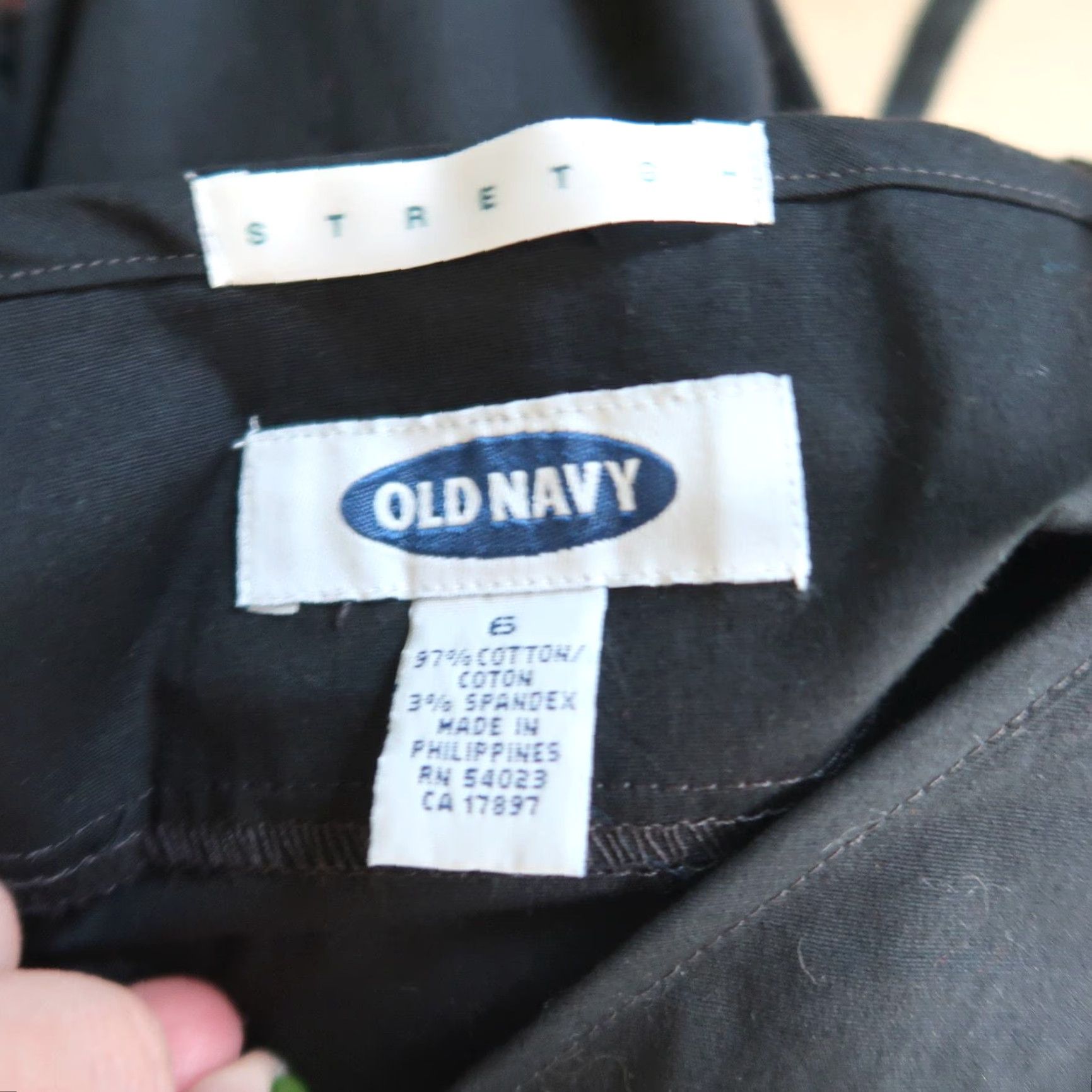 Old Navy VINTAGE Old Navy Black Mini Tank Dress 6 Women's Sleeveless V-Neck Spaghetti Strap Cotton Spandex 90s Casual Party/Cocktail Knee Length Zip Size M / US 6-8 / IT 42-44 - 5 Thumbnail