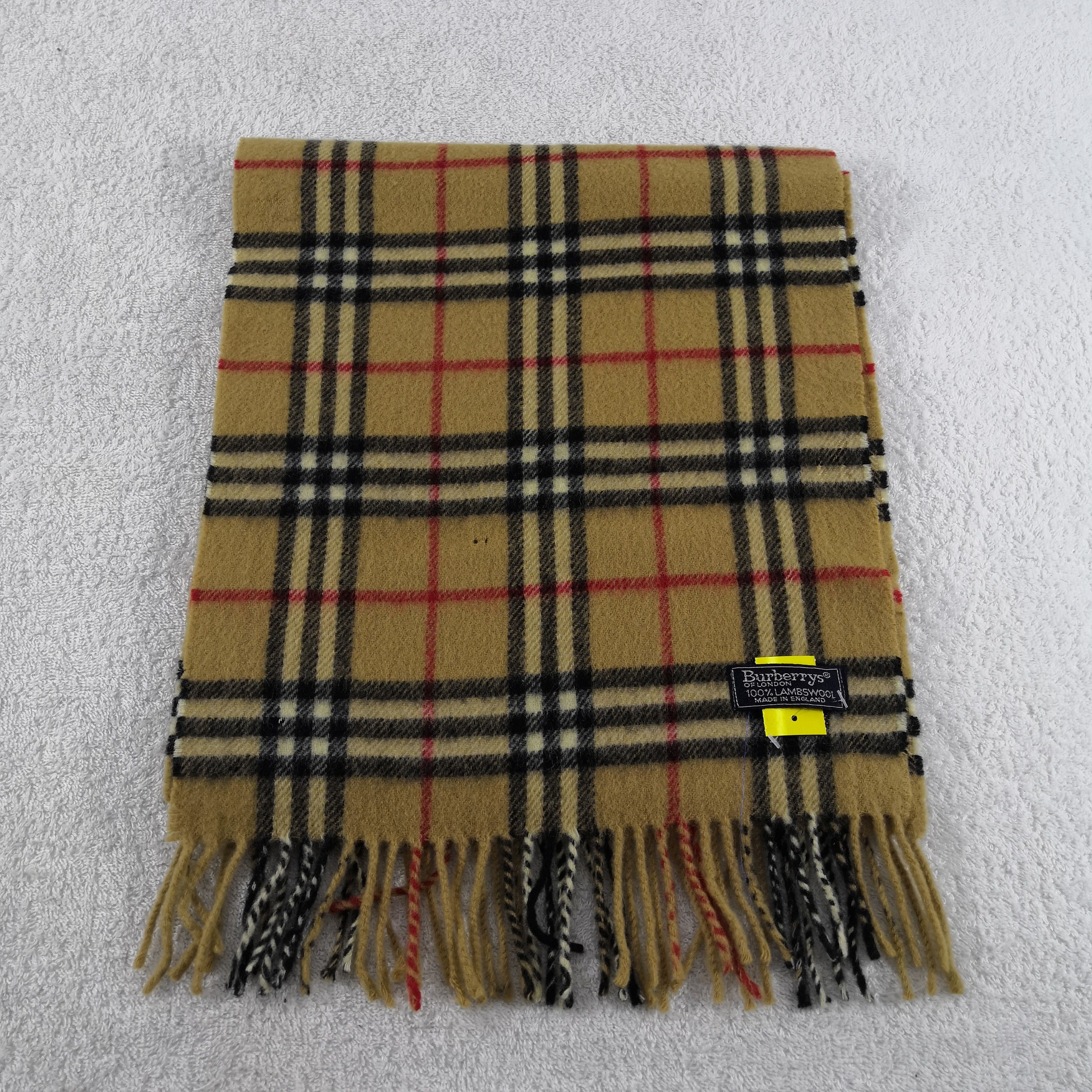 Burberry Vintage Wool Scarf Winter Scarves 56789 Size ONE SIZE - 3 Thumbnail