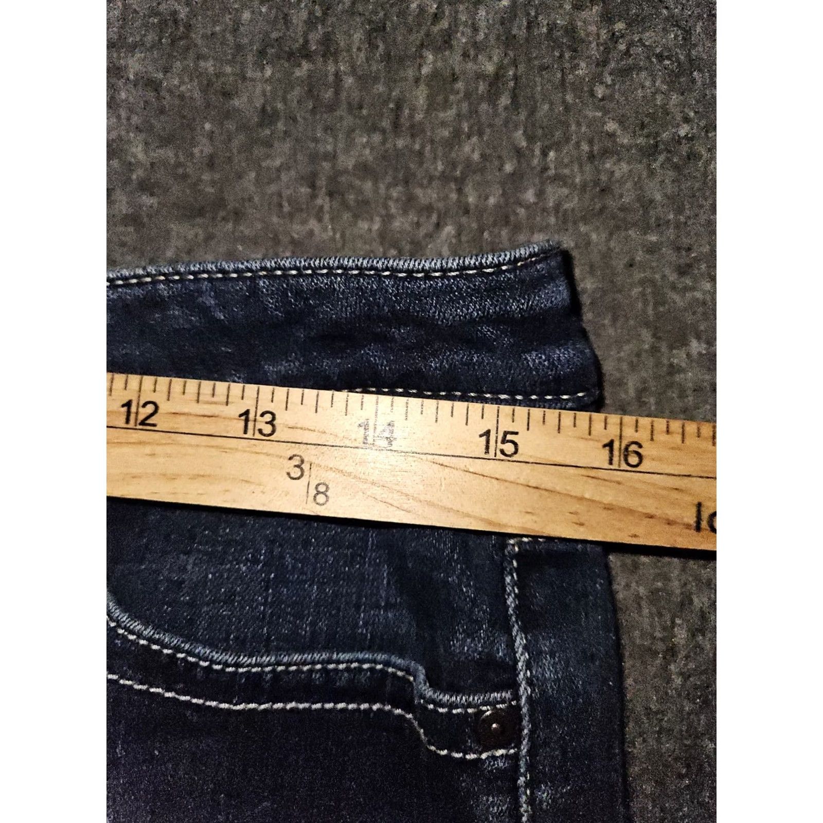 Vintage BKE Gabby Skinny Jeans Women's 28x31 Mid Rise Blue Dark Wash Stretch Preppy Denim Jeans Regular Inseam 30 Size 28" / US 6 / IT 42 - 3 Thumbnail