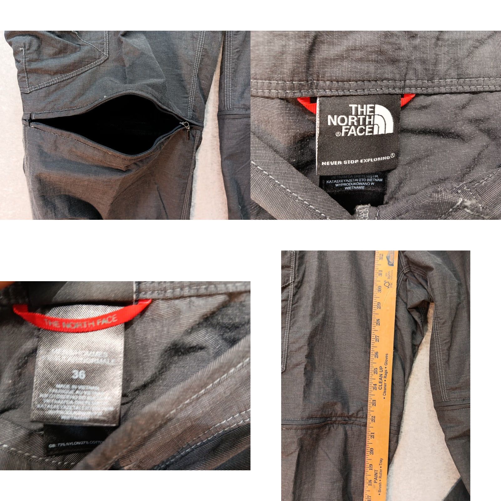 The North Face The North Face Men Cargo Pants Shorts 36 Regular Gray Zip Off Convertible Hiking Shorts Pockets Adjustable Waist 32 Inseam Mens Size US 36 / EU 52 - 8 Thumbnail