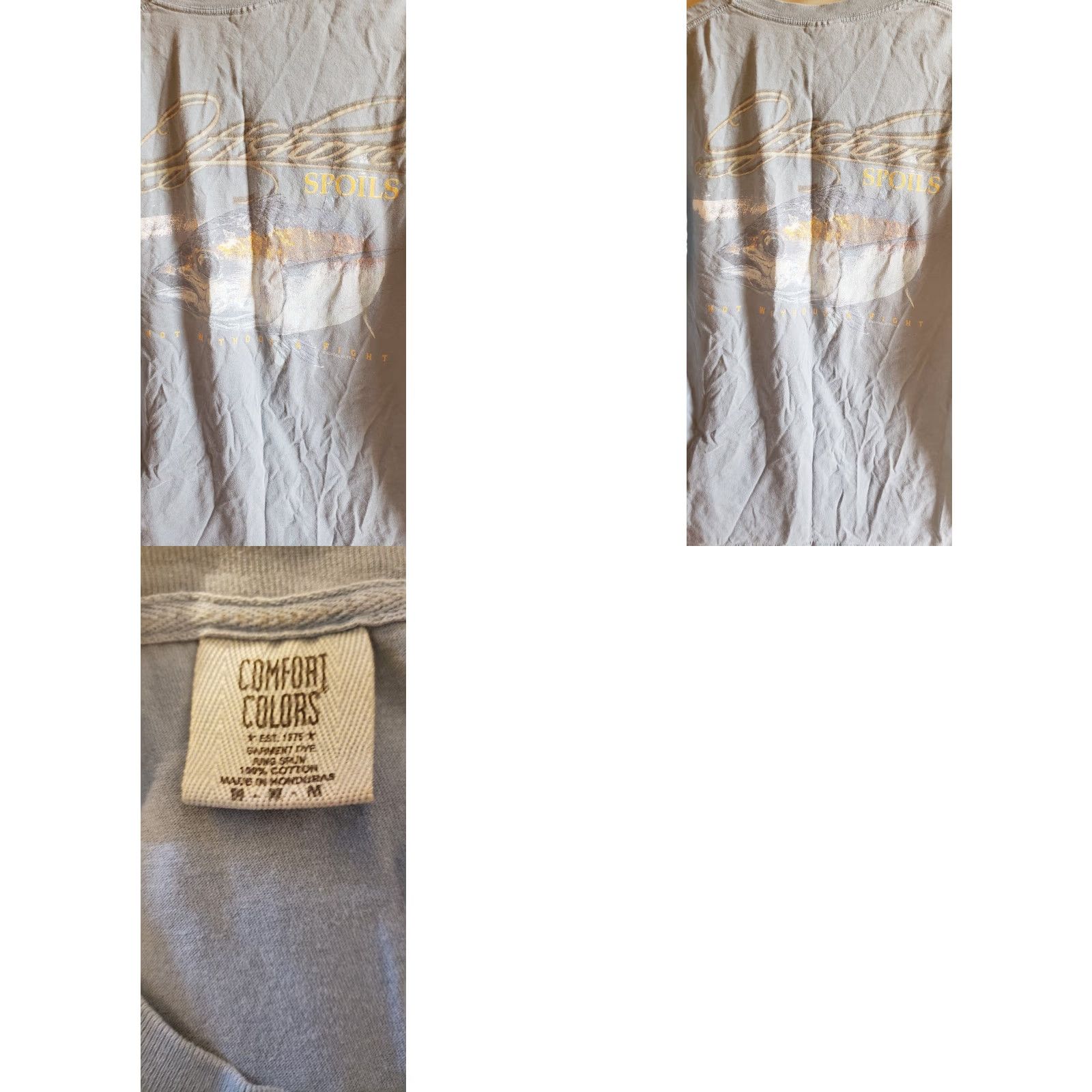 Vintage Offshore Spoils T-Shirt Men M Blue Short Sleeve Logo Tuna Not Without a Fight Logo Print Cotton Vintage? No (Original is not vintage) Size US M / EU 48-50 / 2 - 8 Thumbnail