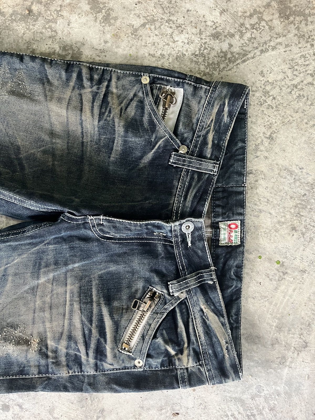 If Six Was Nine × Japanese Brand × Vintage Flare Mudwash Crazy Denim Size US 33 - 4 Thumbnail