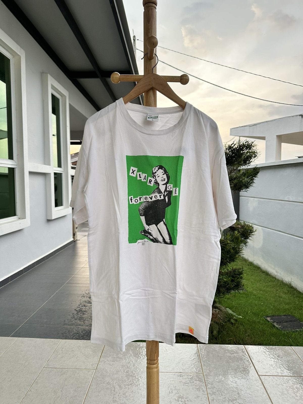 image of Seditionaries x The Anarchy Xlarge X Jamie Reid “Fuck Forever” Photo Print Tee in White, Men's
