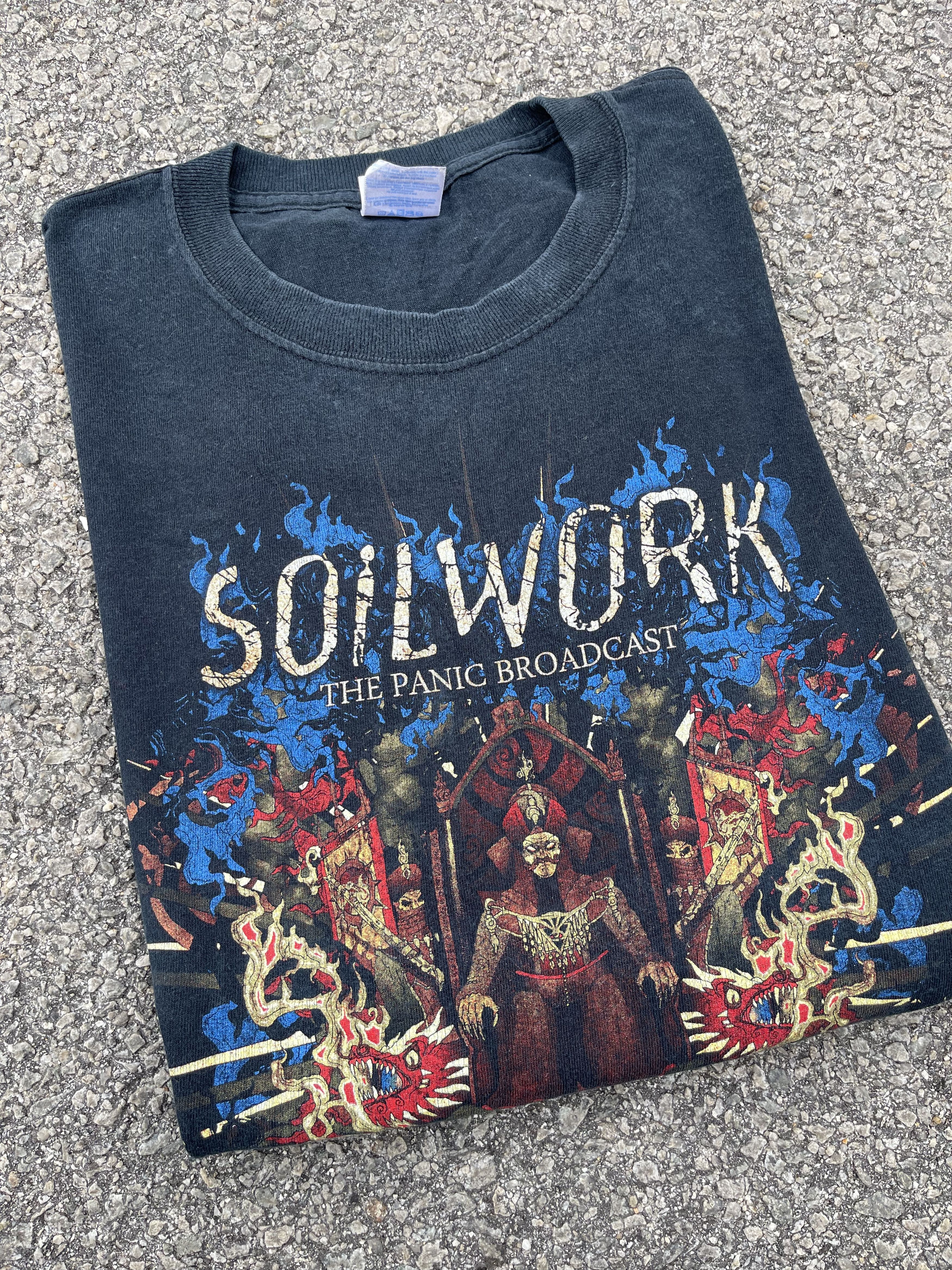 Vintage y2k Soilwork “The Panic Broadcast” Long Sleeve Tee