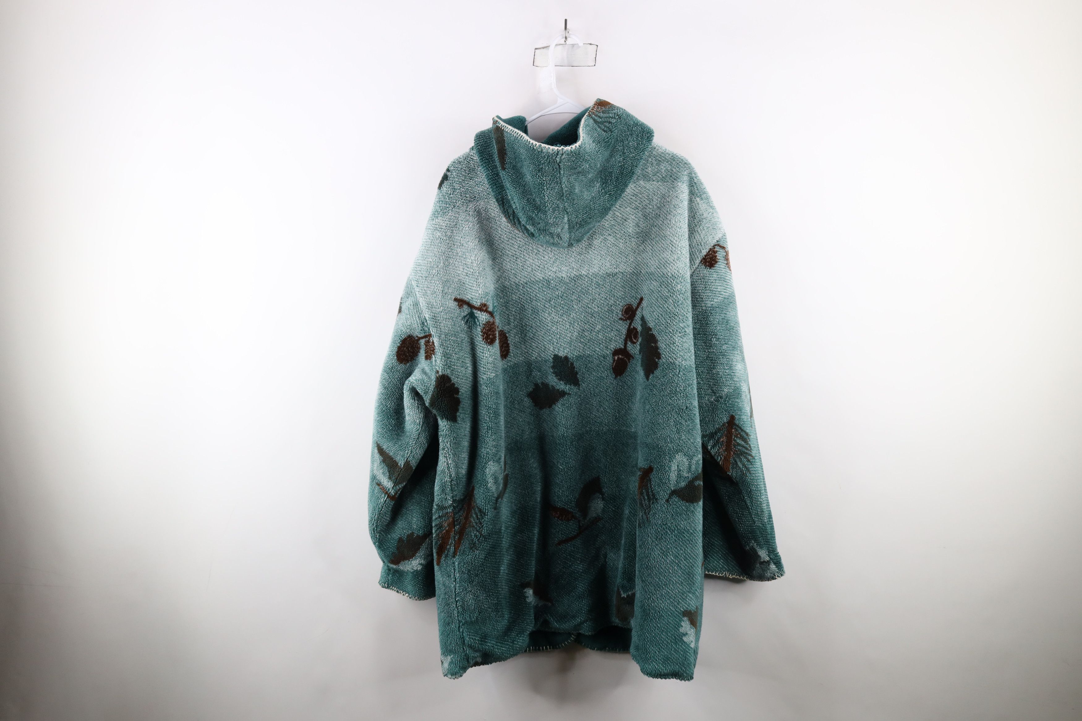 Vintage Vintage 90s Streetwear Reversible Leaf Acorn Print Jacket Size XL / US 12-14 / IT 48-50 - 7 Thumbnail