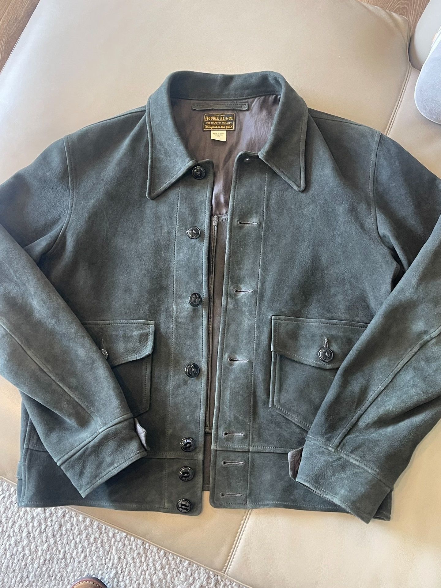 RRL Ralph Lauren RRL Ralph Lauren Suede Pilot Jacket Size US S / EU 44-46 / 1 - 1 Thumbnail