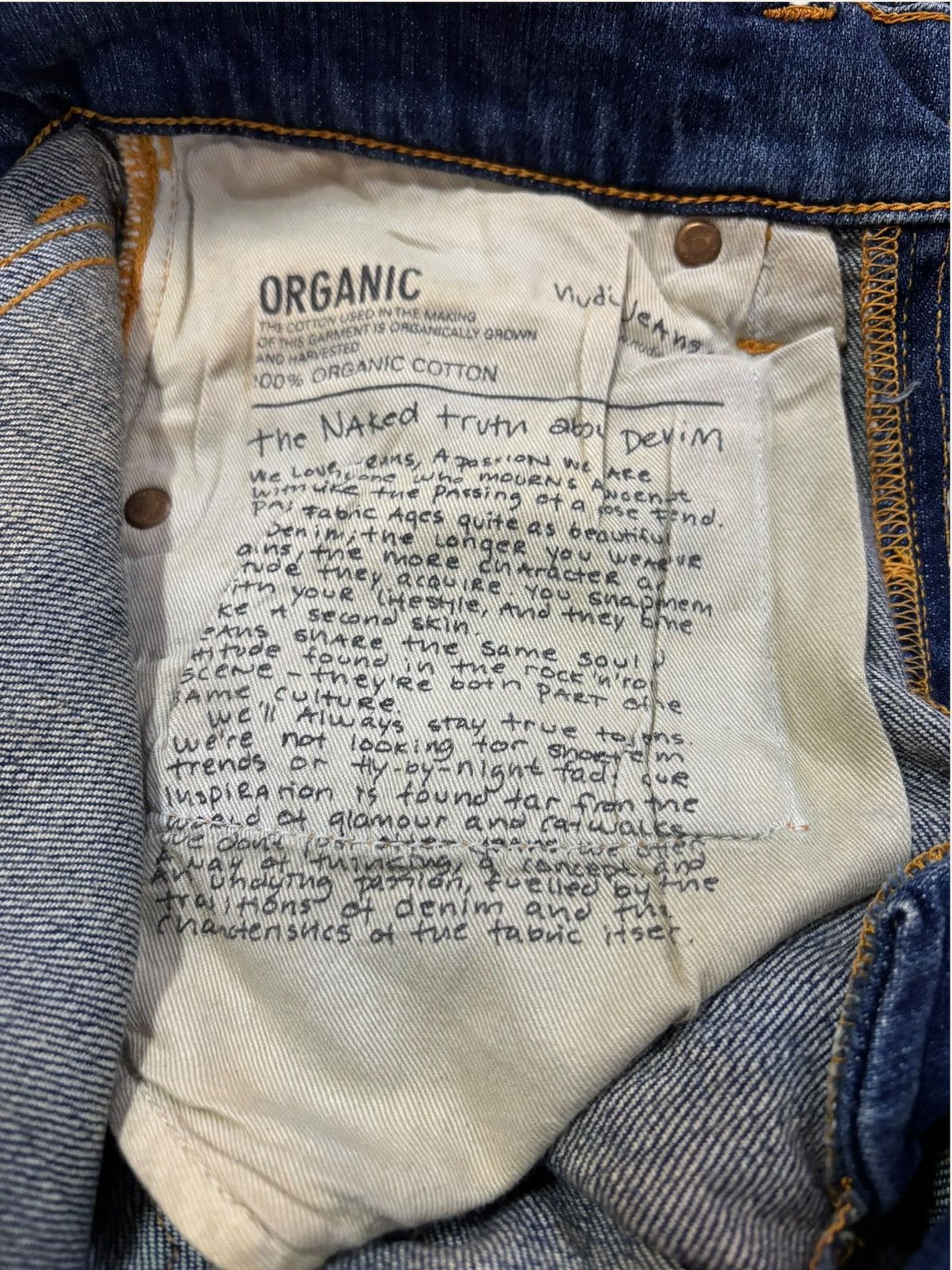 Nudie Jeans Y2k Nudie Crazy Yellow Wash Faded Distress Jeans Size US 29 - 8 Thumbnail