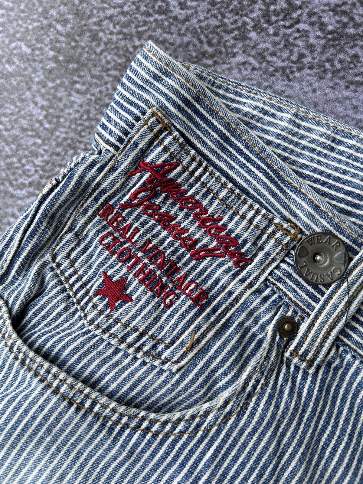 If Six Was Nine 💸BINDINGOFFER💸Dominate striped short pants patched styled Size US 34 / EU 50 - 5 Thumbnail