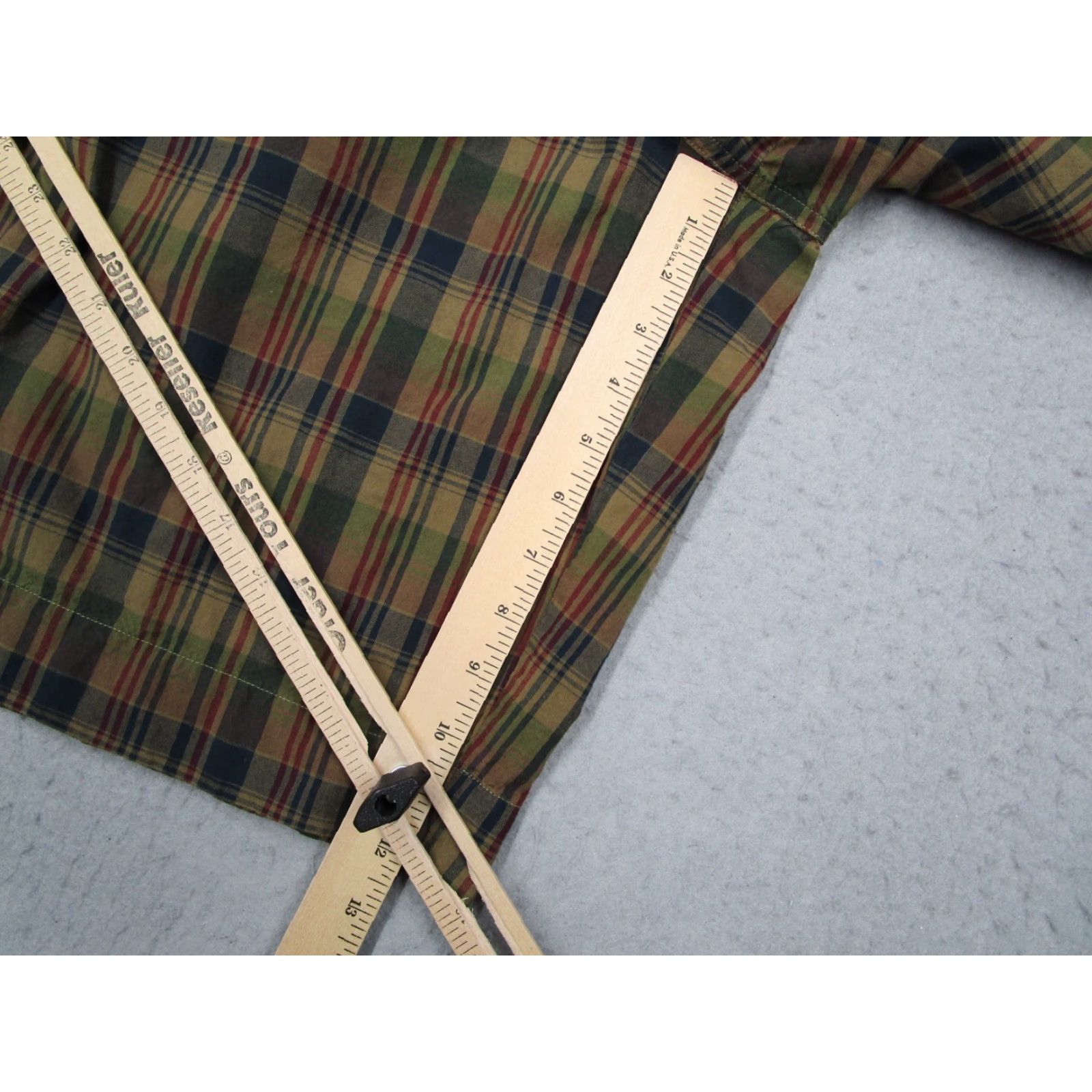 Polo Ralph Lauren Polo Jeans Ralph Lauren Shorts Mens 33 Green Plaid Chino Casual 90s Retro Beach City Gift Mens Size US XS / EU 42 / 0 - 3 Thumbnail