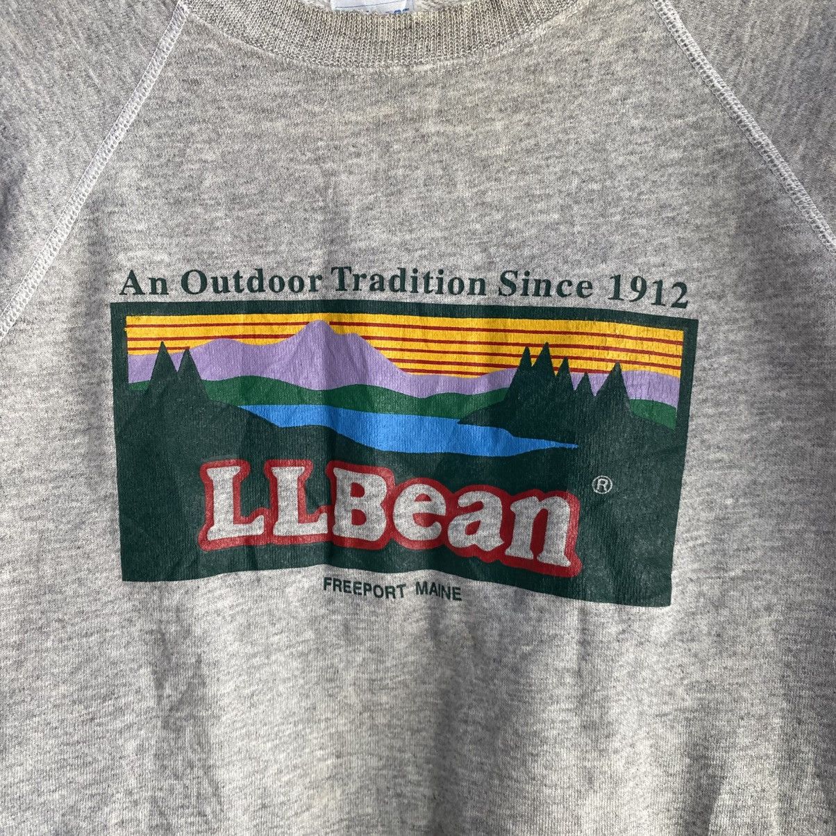 L.L. Bean × Vintage Vintage 80s LL Bean Big Logo Sweatshirt Medium Size US M / EU 48-50 / 2 - 5 Thumbnail