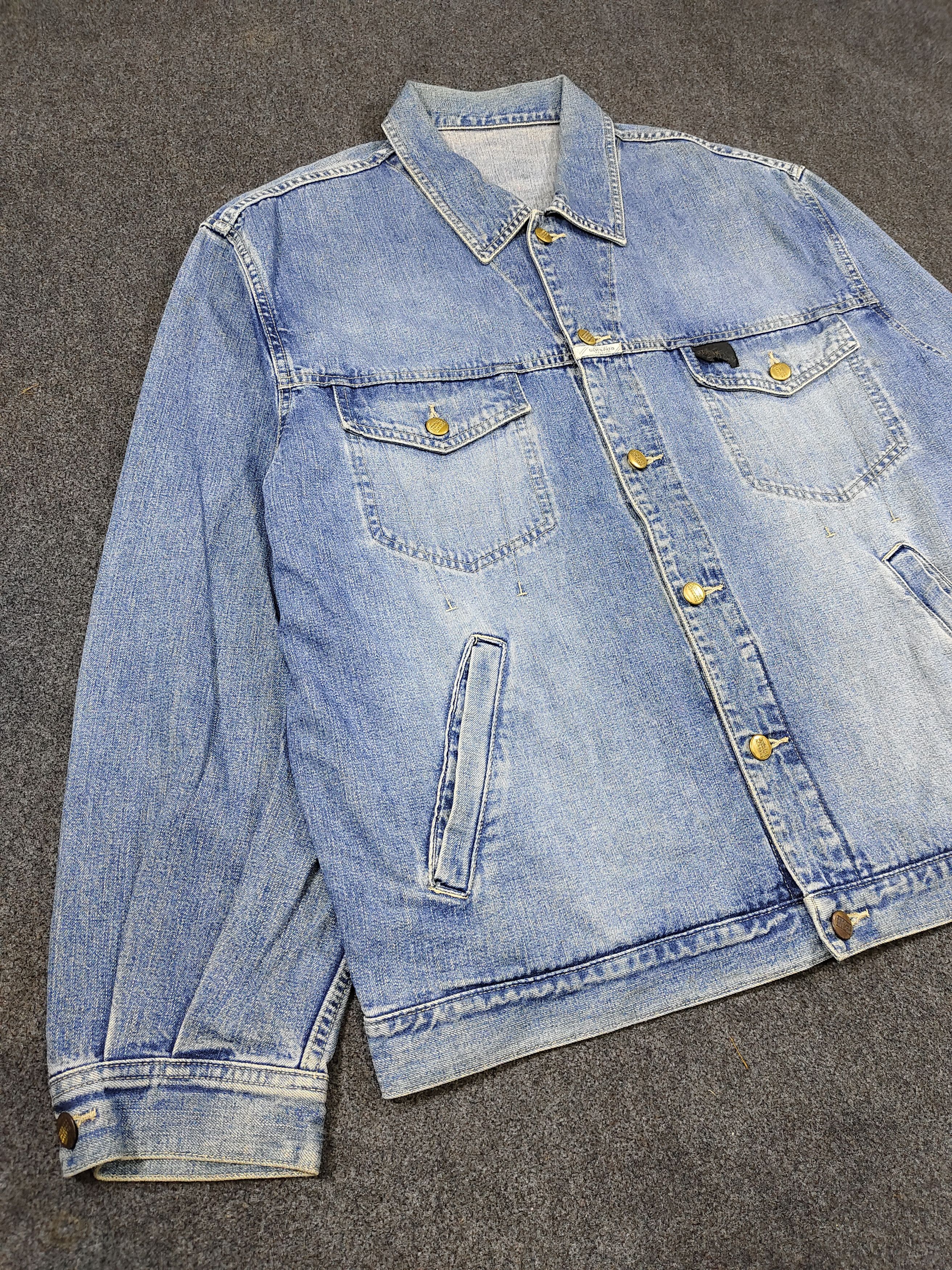 Marithe + Francois Girbaud 90s MFG🔥Stone Washed Y2K Oversize Denim Jacket Size US L / EU 52-54 / 3 - 4 Thumbnail