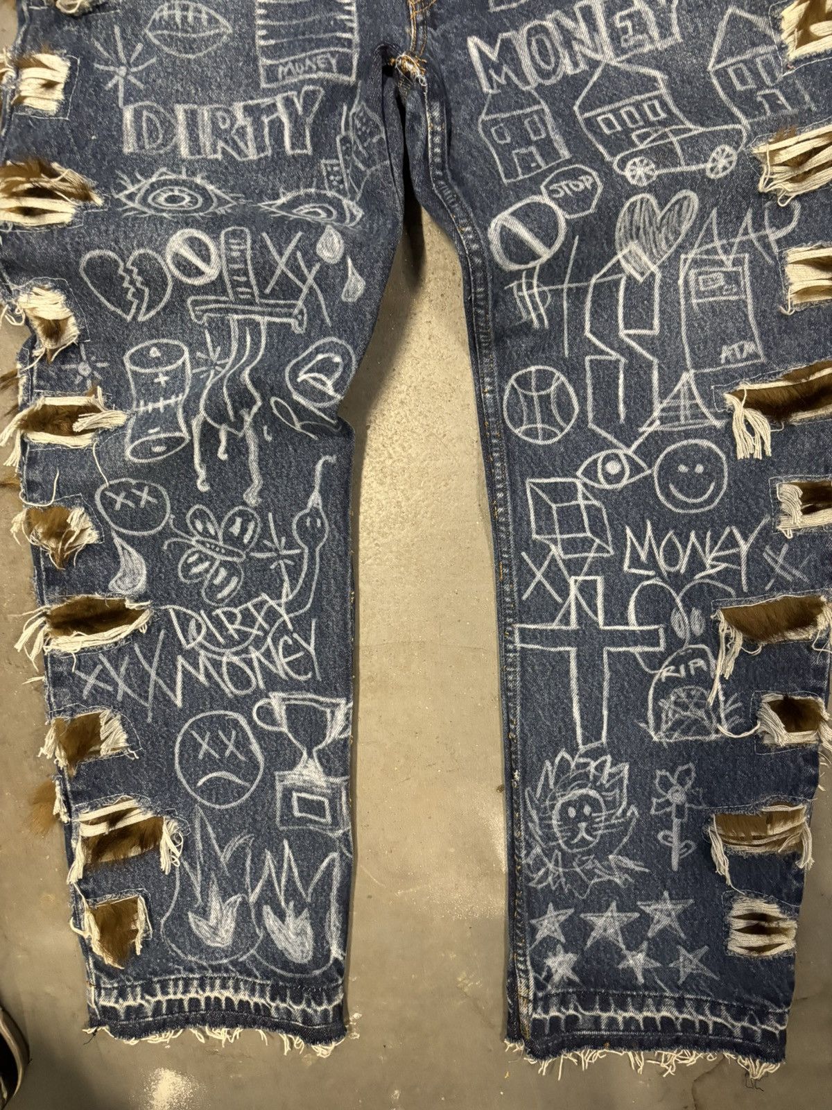 Levi's DirtyMoney x Levis Sketch Book Denim Size US 36 / EU 52 - 4 Thumbnail