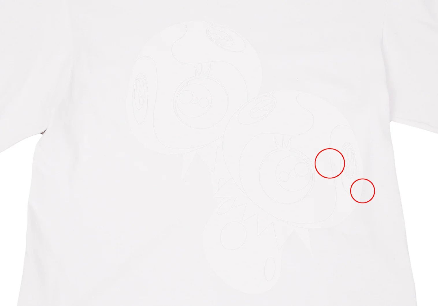 Issey Miyake Takashi Murakami Mushroom Print T-shirt in White Size US M / EU 48-50 / 2 - 6 Thumbnail