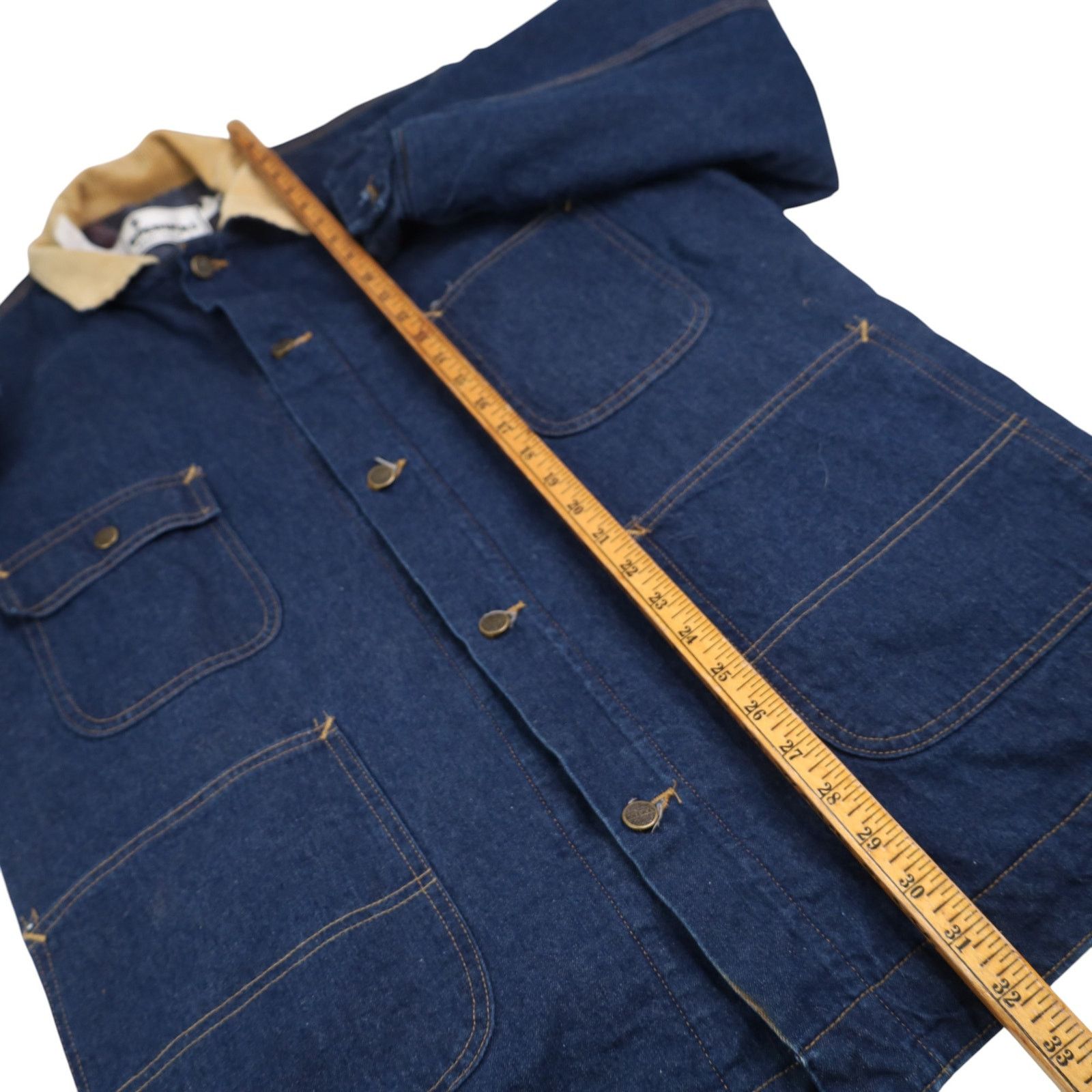 Sears × Vintage VTG Sears Roebuck Blanket Lined Denim Chore Jacket Jacket Size US XL / EU 56 / 4 - 10 Thumbnail
