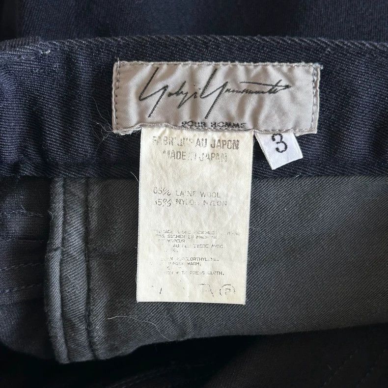 Yohji Yamamoto Yohji Yamamoto Yohji Yamamoto Navy Wool Blend Denim Pants Size US 26 / EU 42 - 5 Thumbnail