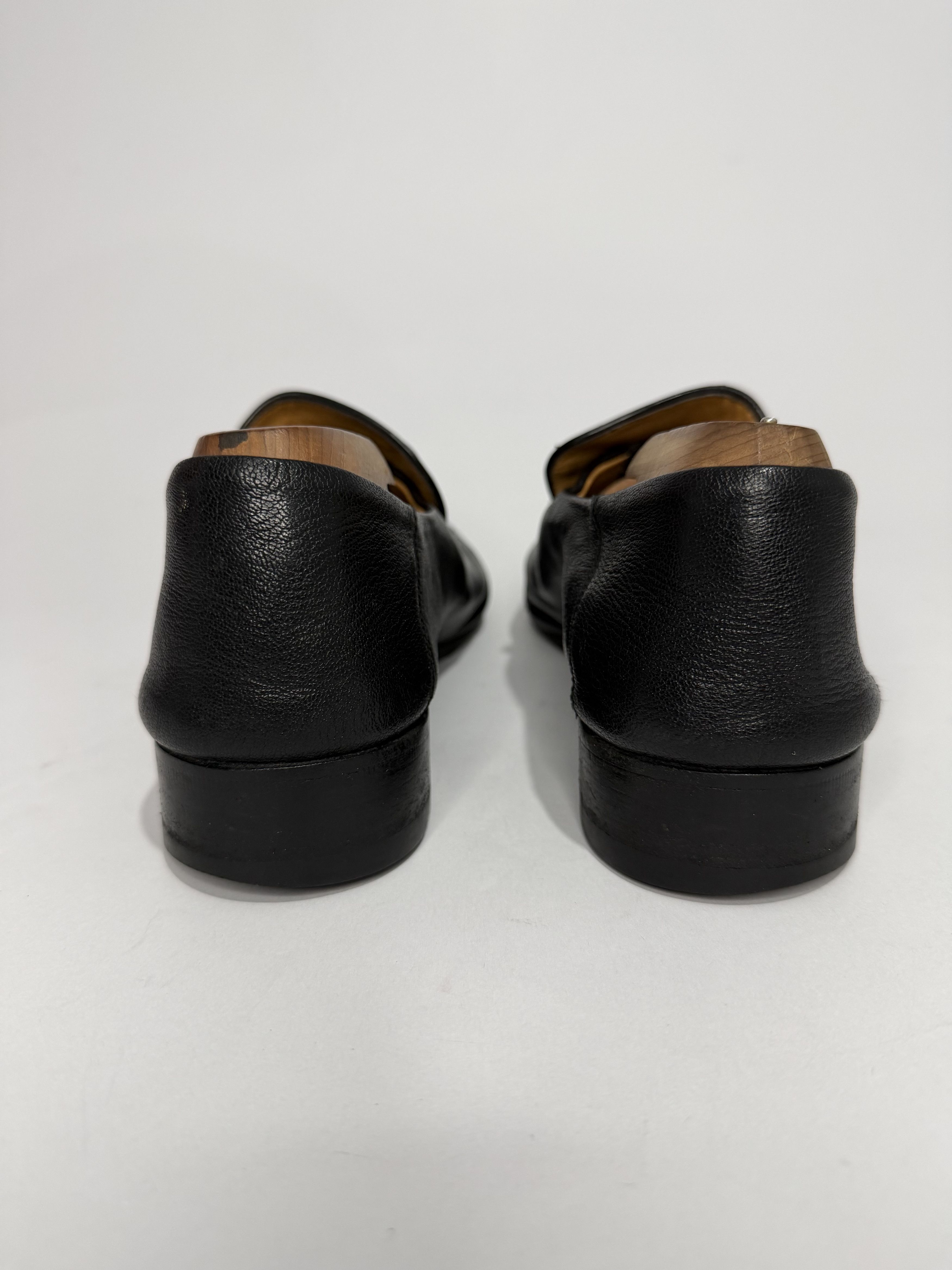 Gucci Gucci Black Leather Jordaan Horsebit Slip On Loafers Size US 8.5 / EU 41-42 - 4 Thumbnail