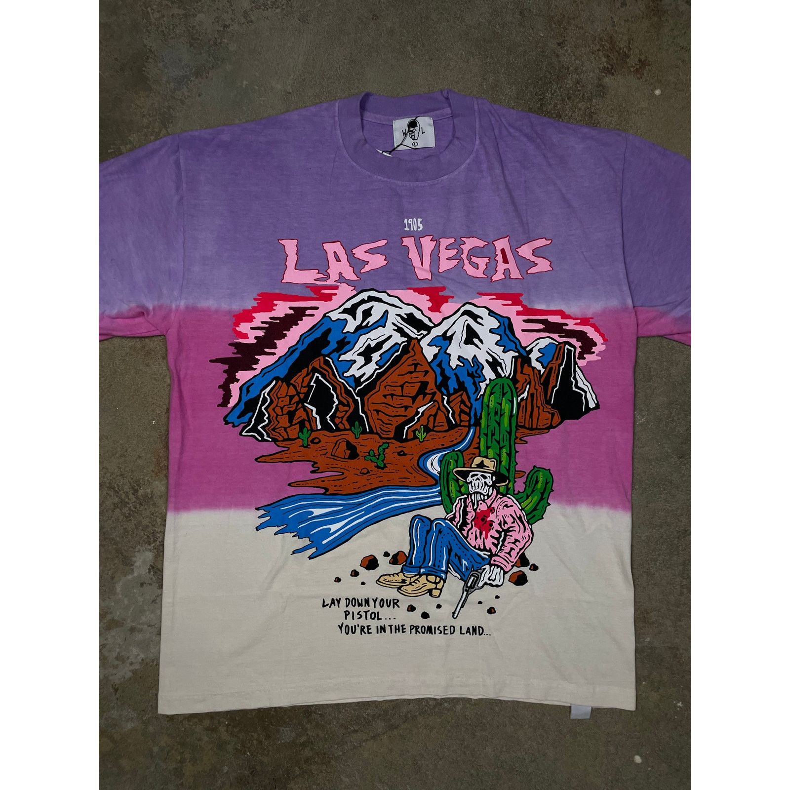 Warren Lotas Warren Lotas Tee Purple Pink Cream Used Large Size US L / EU 52-54 / 3 - 1 Thumbnail