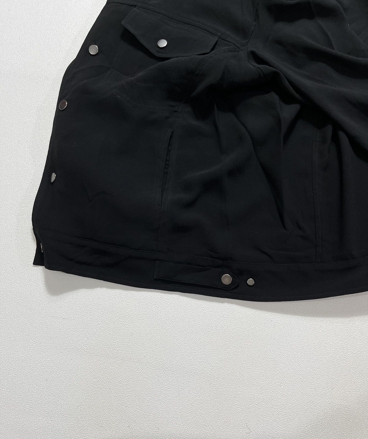 Beams Plus Noirer Silk Trucker Jacket Black Size US L / EU 52-54 / 3 - 9 Thumbnail