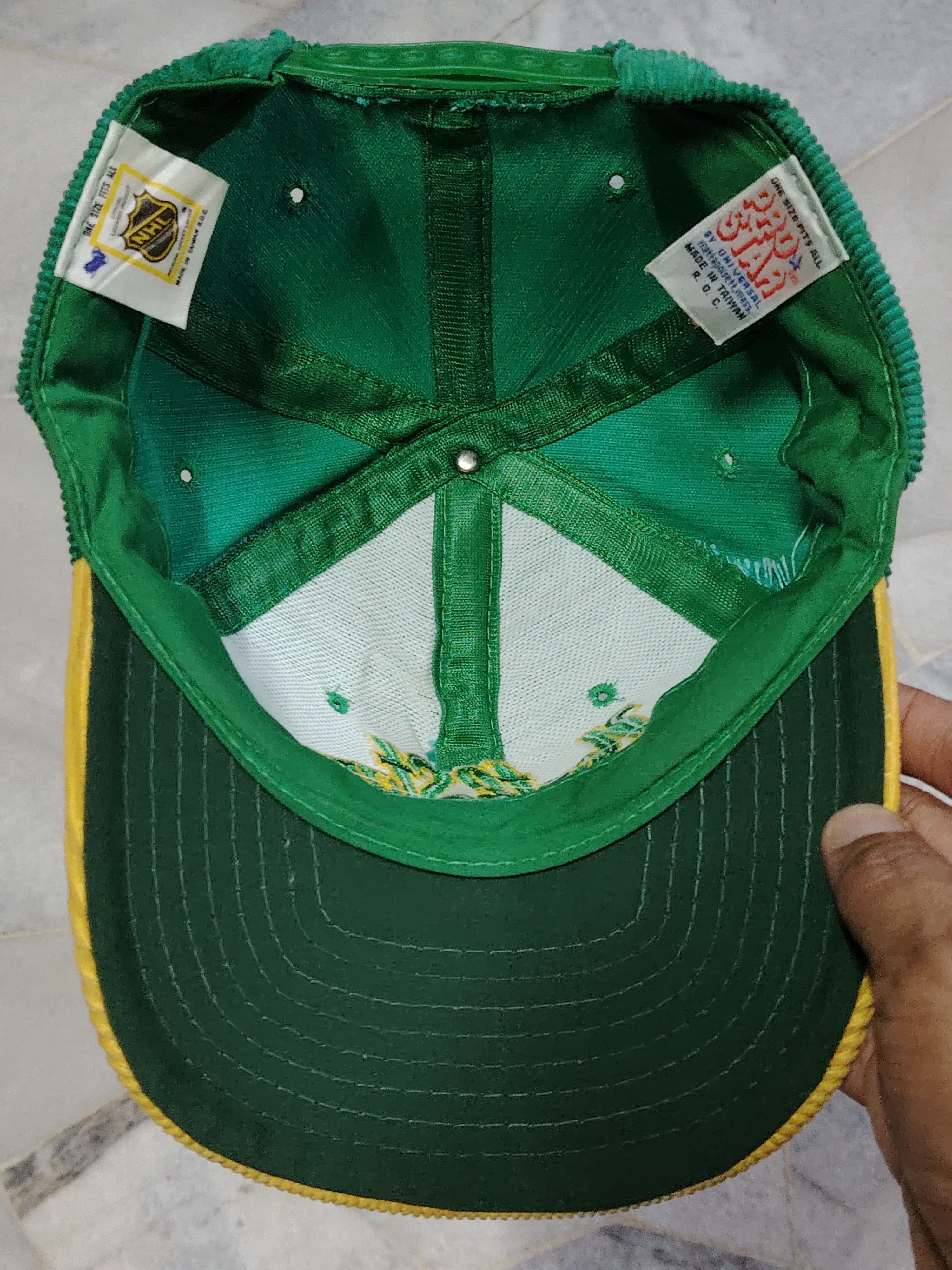 NHL × Vintage Vtg Rare NHL Minnesota North Stars Green Corduroy Size ONE SIZE - 5 Thumbnail