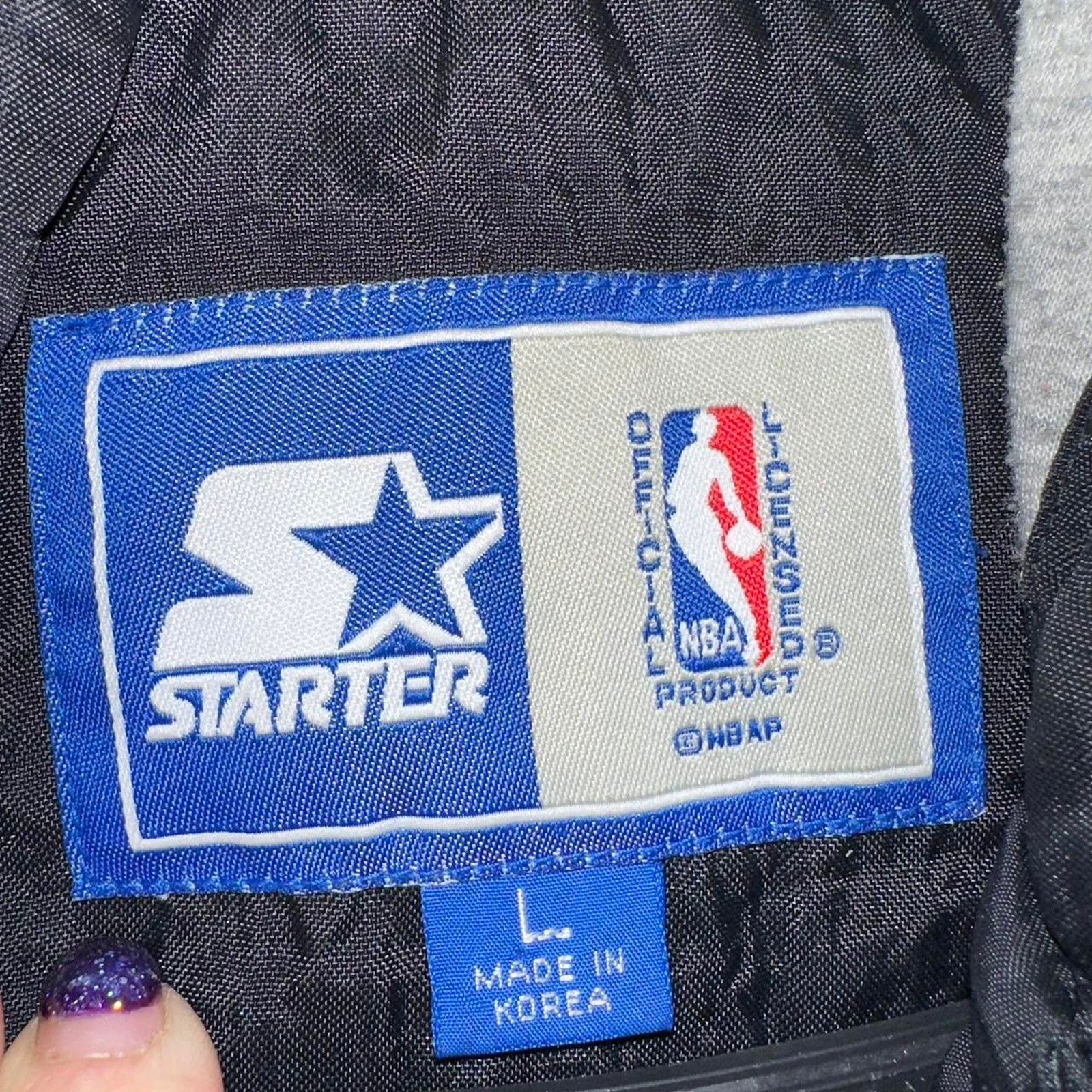 Starter Vintage Starter San Antonio Spurs NBA Full Zip Jacket size L Size US L / EU 52-54 / 3 - 2 Thumbnail
