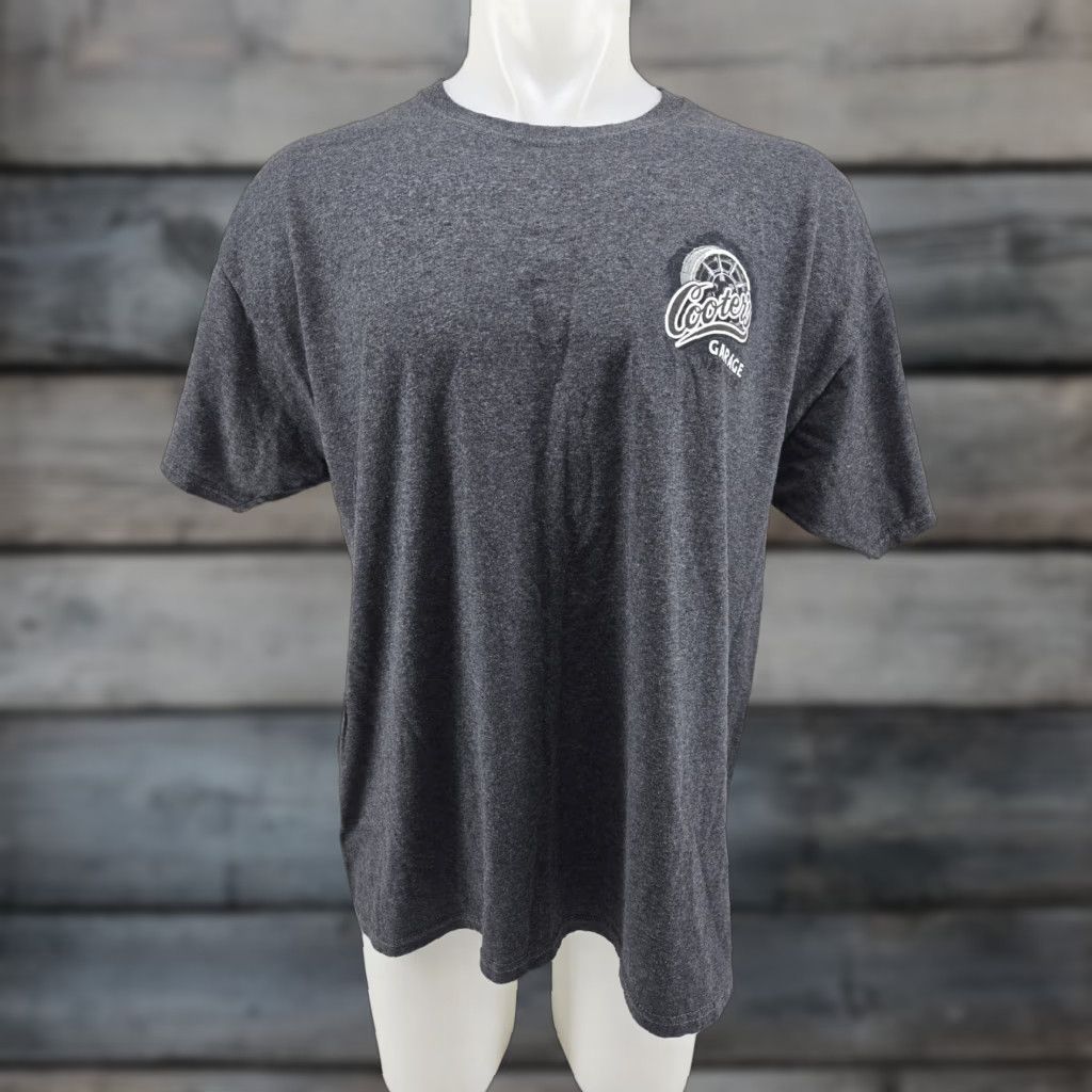 Fruit Of The Loom Cooters Garage Nashville Charger 01 Pinstripe Gray Graphic T-Shirt XL Shirt Mens Gray Graphic Moon Vintage No Size US XL / EU 56 / 4 - 1 Thumbnail