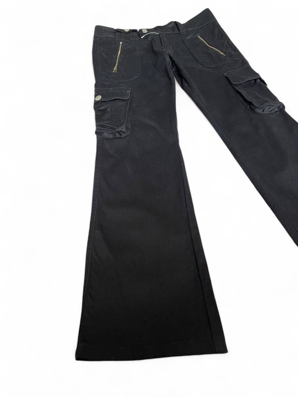 Hysteric Glamour Flared rock denim cargo multipocket low rise punk style pant Size US 29 - 2 Thumbnail