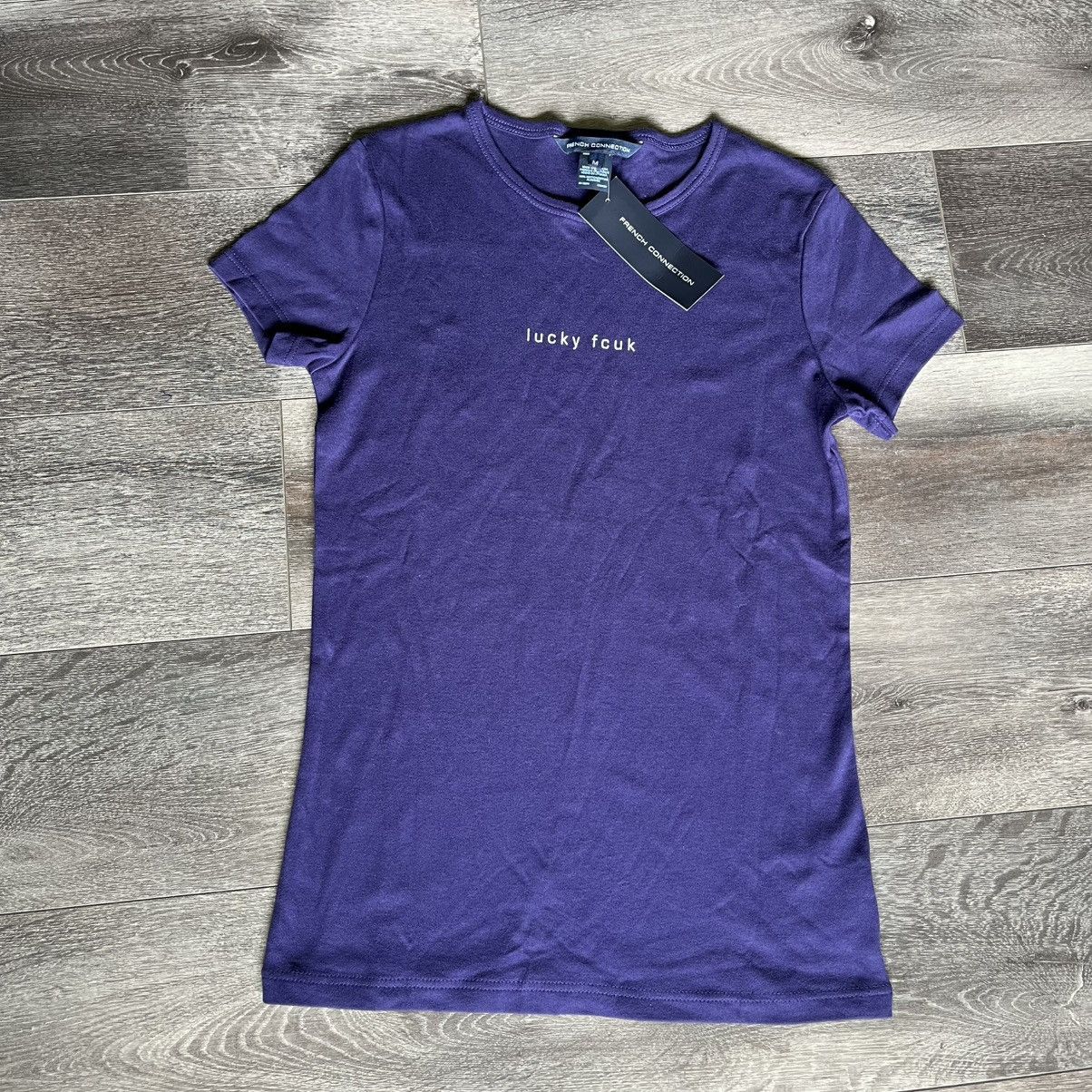 FCUK × French Connection New French Connection Lucky Fcuk Spellout Logo Designer Tee Size M / US 6-8 / IT 42-44 - 1 Thumbnail