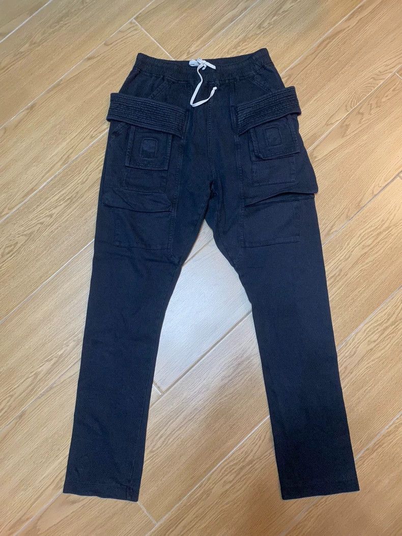 Rick Owens Double Ring Pants Black Color-2506