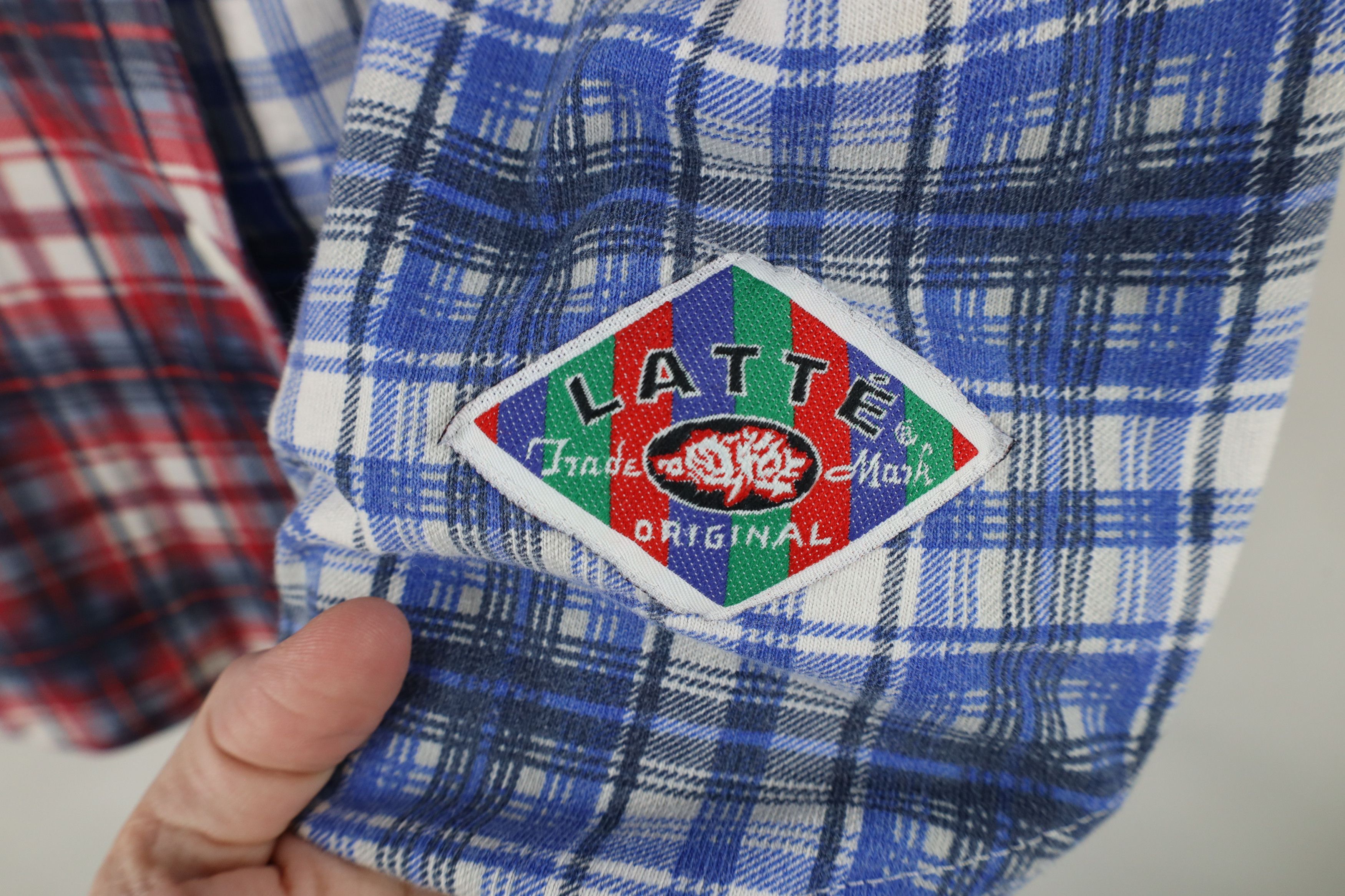Vintage Vintage 90s Streetwear Block Flannel Baseball Jersey Plaid Size XL / US 12-14 / IT 48-50 - 4 Thumbnail