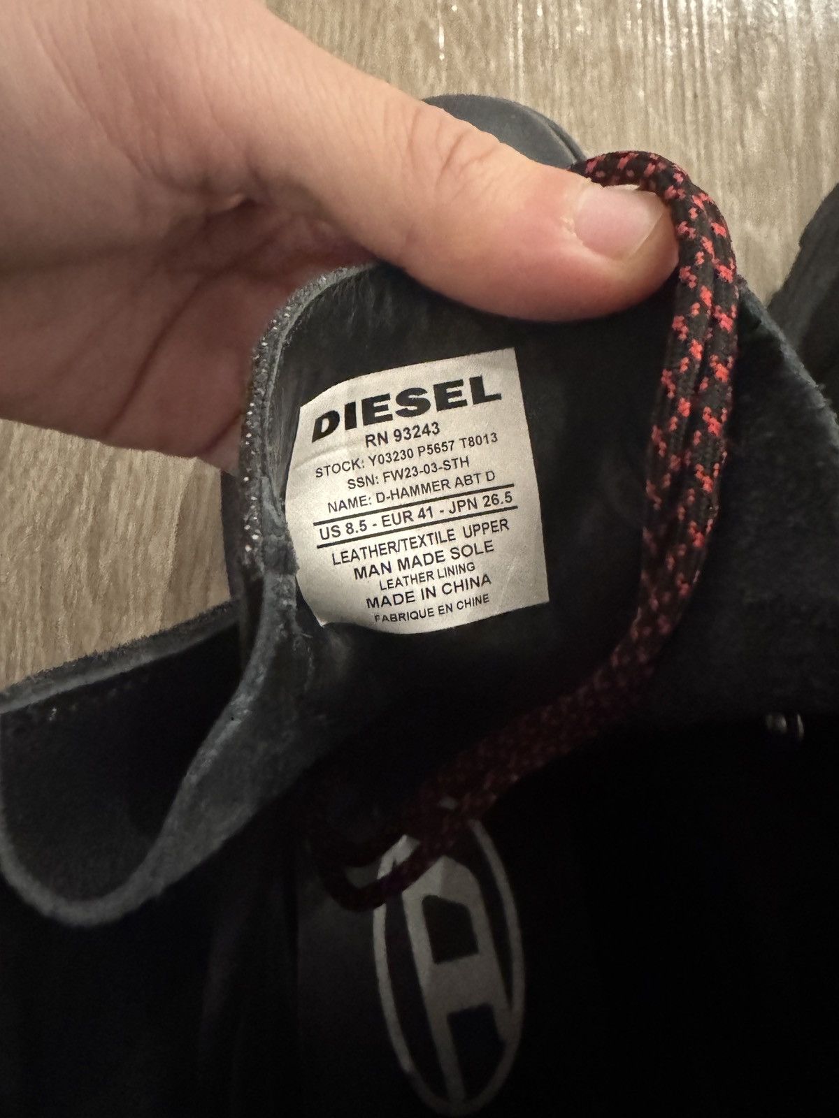 Diesel Diesel Black D-Hammer Abt D Boots Diesel Size US 8.5 / EU 41-42 - 5 Thumbnail