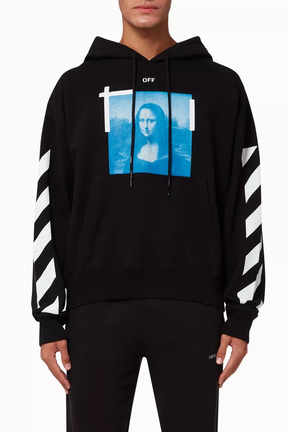 Off-White Black Mona Lisa Arrows Oversized Hoodie Size US XXL / EU 58 / 5 - 2 Thumbnail