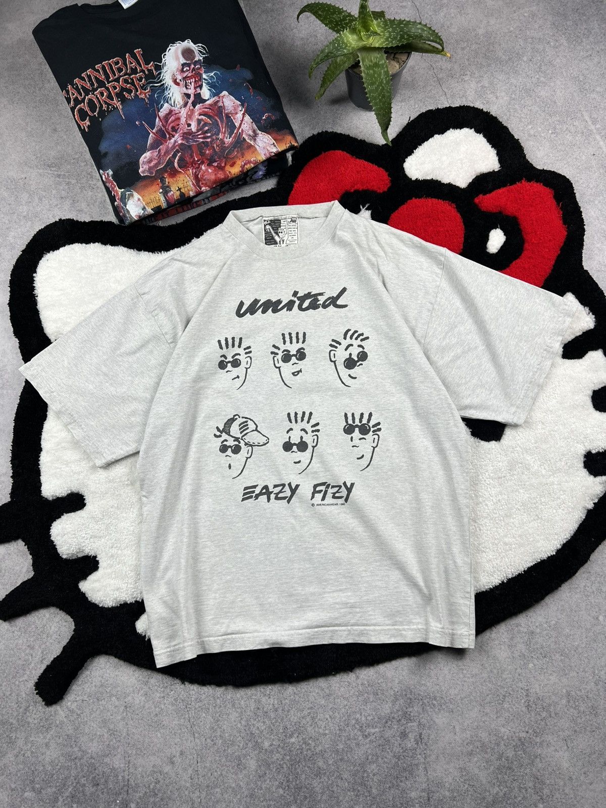 Vintage Vintage American Wear Eazy Fizy 1990 Single Stitch Y2K Tee Size US M / EU 48-50 / 2 - 1 Thumbnail