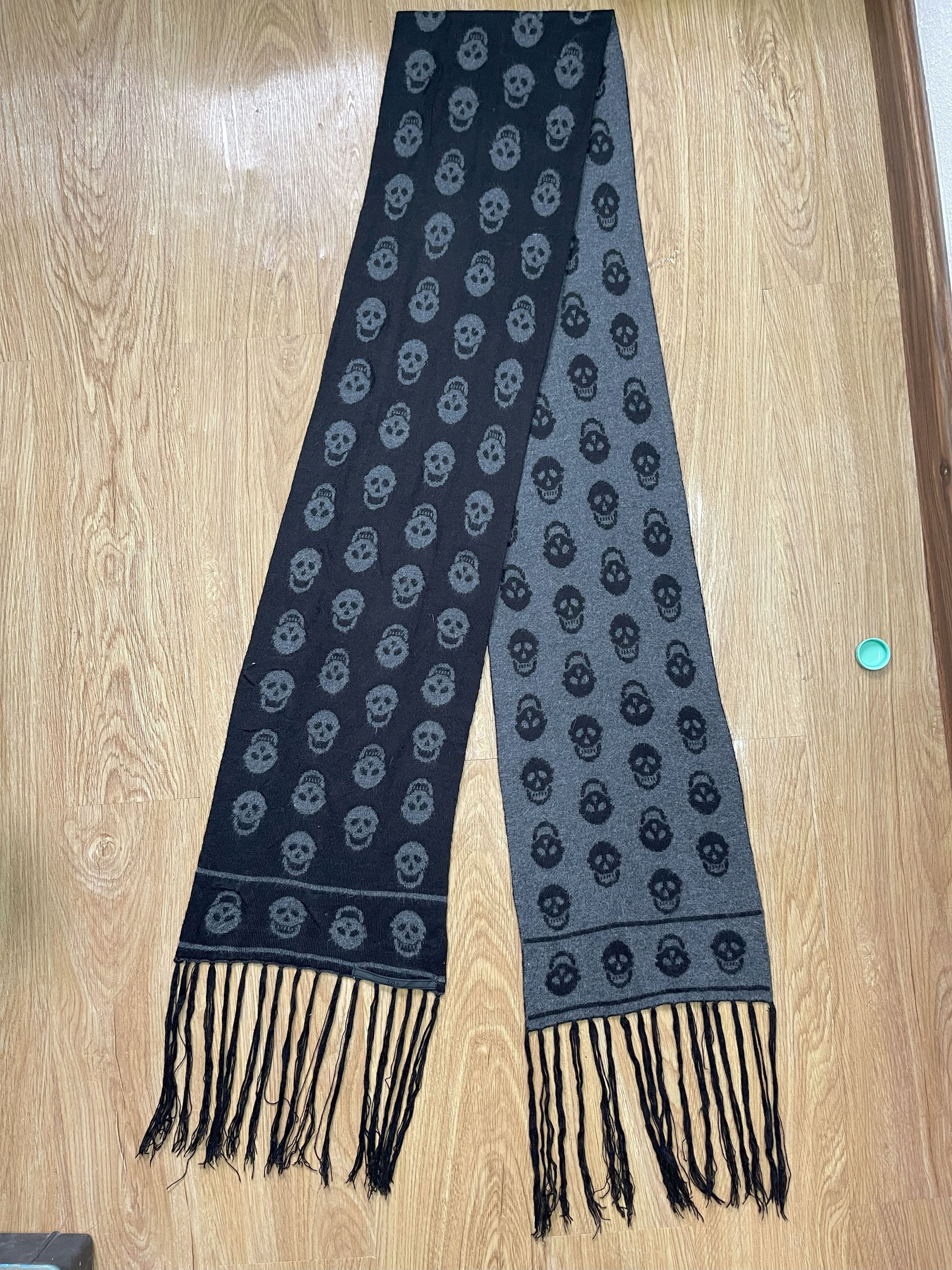 Vintage Vintage AZUL Skull Scarf / Muffler - 6024 Size ONE SIZE - 6 Thumbnail
