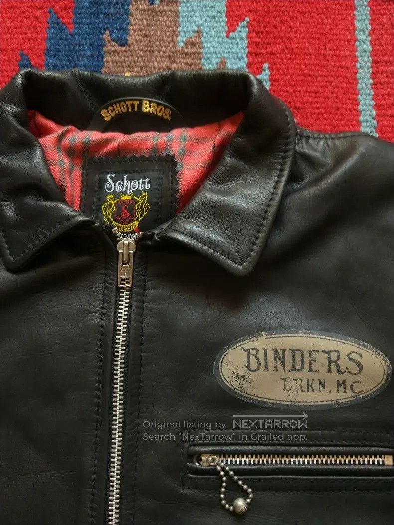 Schott Schott Straight up the leather coat Size US L / EU 52-54 / 3 - 5 Thumbnail