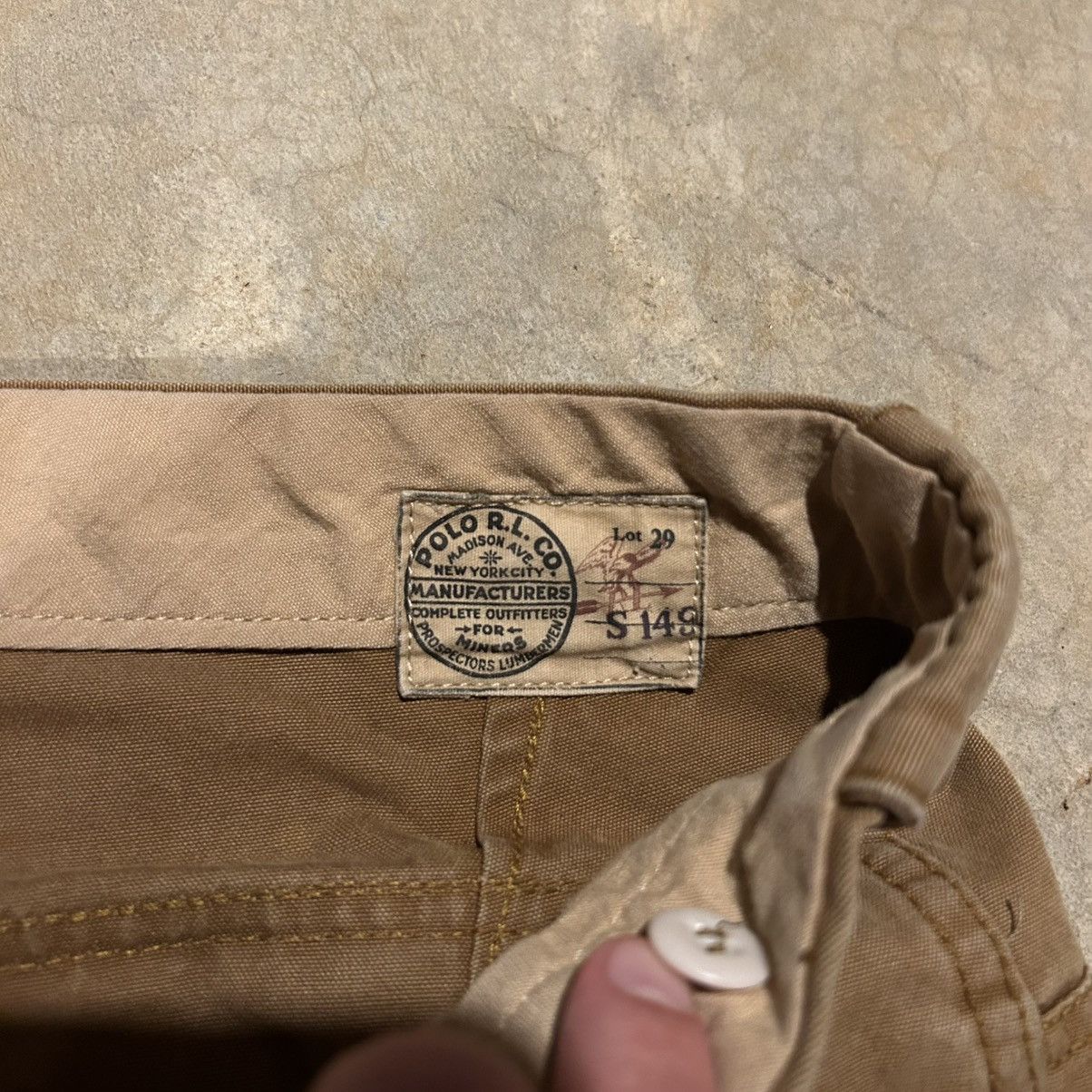 Polo Ralph Lauren × Ralph Lauren × Vintage Vintage 2000s Polo Ralph Lauren Hunting Canvas Pants Rare Size US 40 / EU 56 - 6 Thumbnail