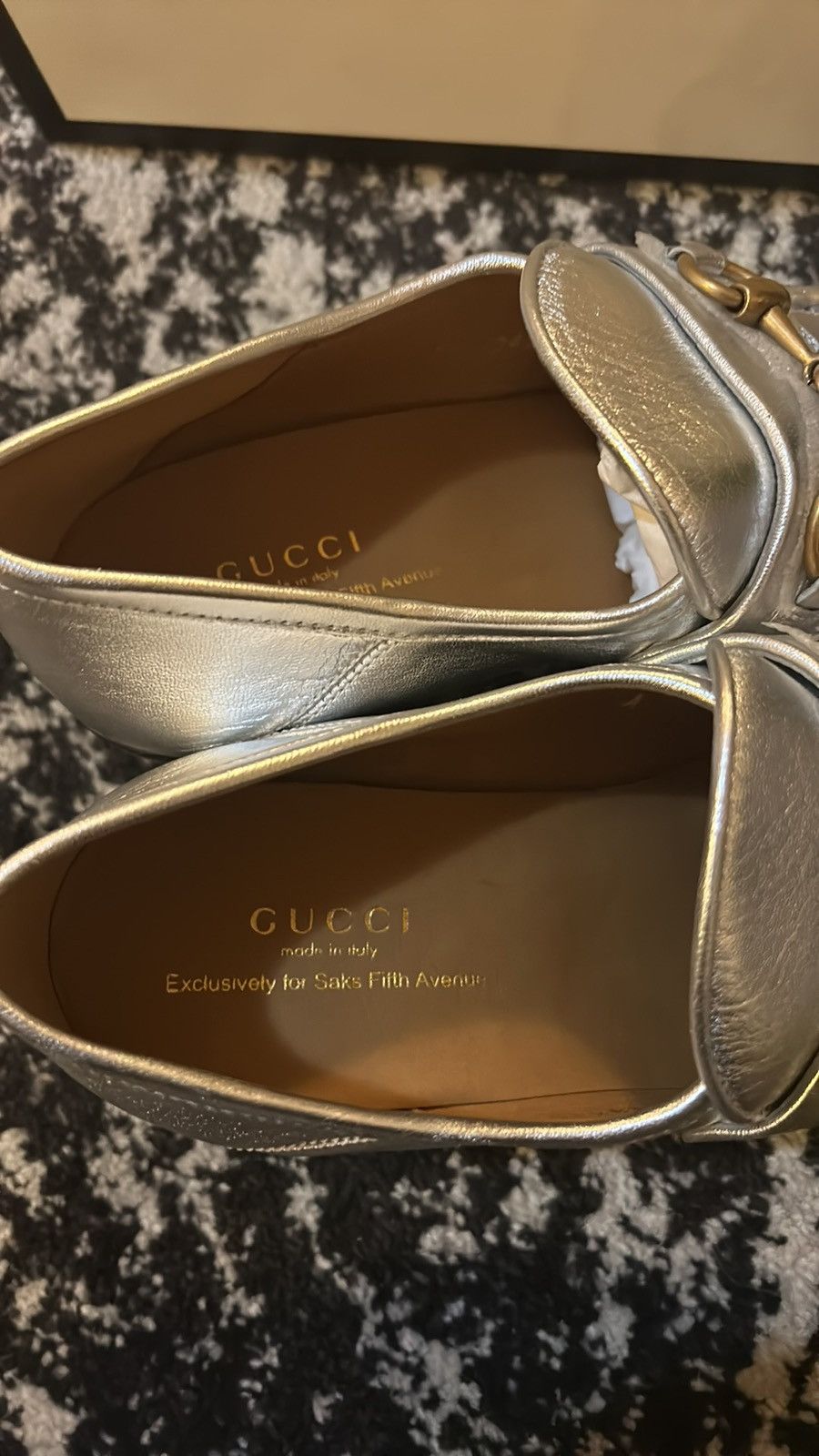 Gucci Gucci Vegas Leather Horsebit Loafers Argento Size US 9 / IT 39 - 8 Thumbnail