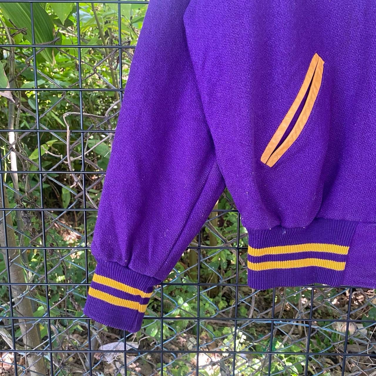 Holloway Vintage Holloway Purple Varsity Jacket Size L / US 10 / IT 46 - 4 Thumbnail