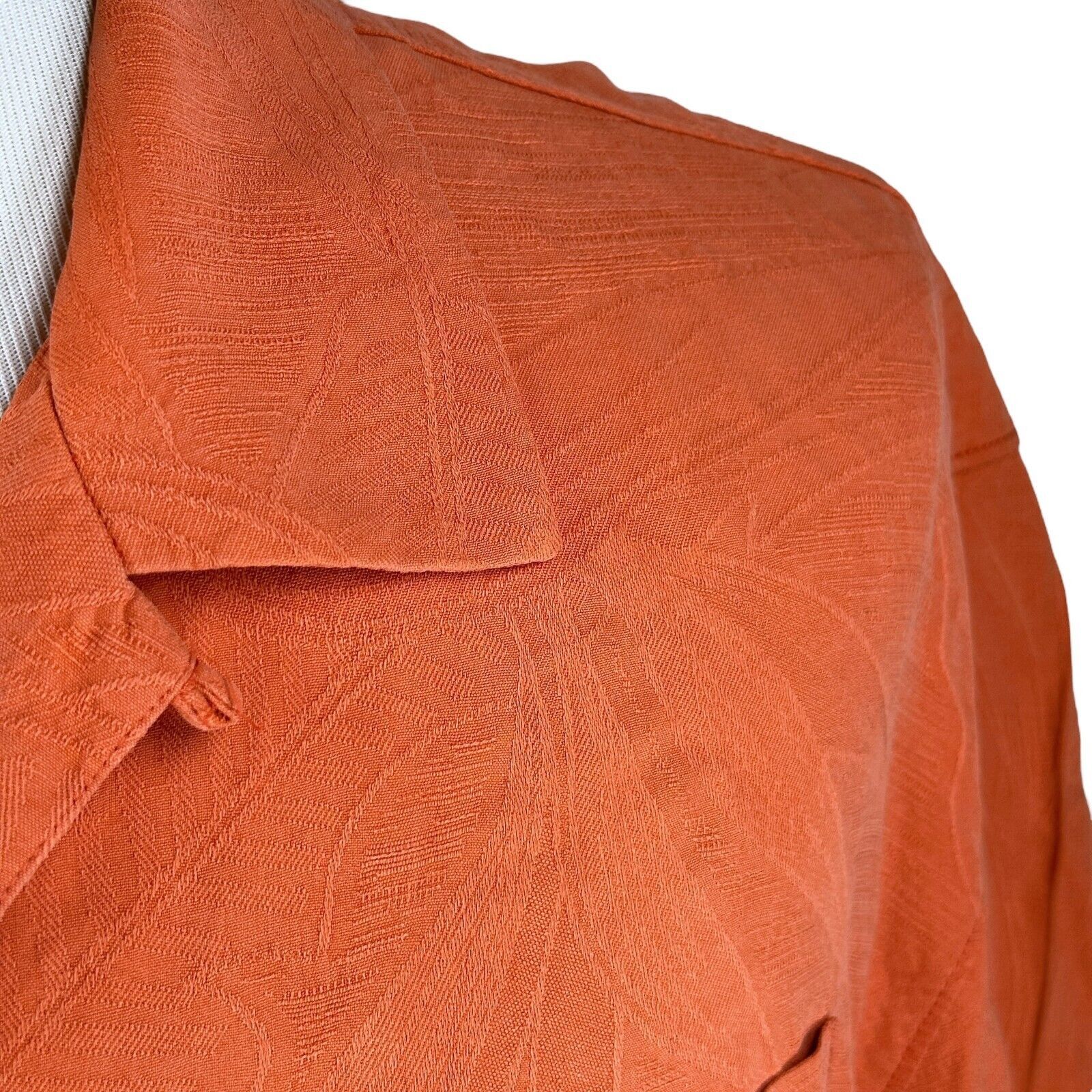 Tommy Bahama Tommy Bahama Shirt Men's XL Coral 100% Silk Short Sleeve Size US XL / EU 56 / 4 - 3 Thumbnail