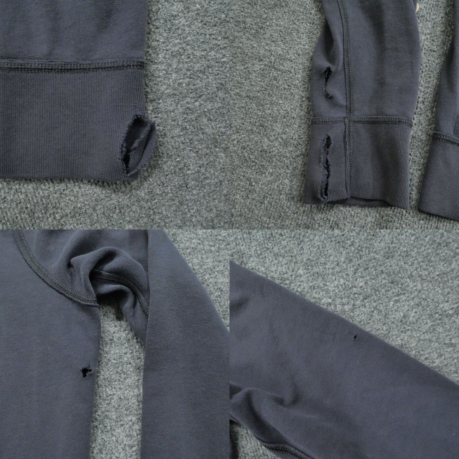 Abercrombie & Fitch VINTAGE Abercrombie & Fitch Hoodie Men L Blue Full Zip Grunge 90s Style, Fleece, Hooded, Distress, Cotton Polyester, Full Zip, Regular Mens Size US L / EU 52-54 / 3 - 8 Thumbnail