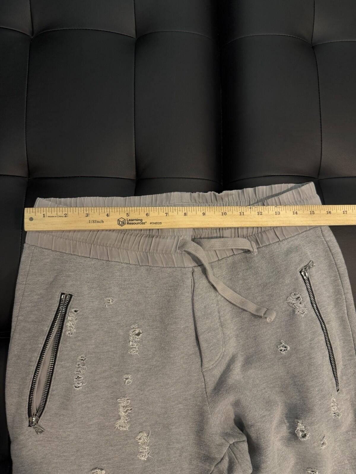 Amiri AMIRI Grey Distressed Sweatpants Men’s Size XS Size US 28 / EU 44 - 12 Thumbnail
