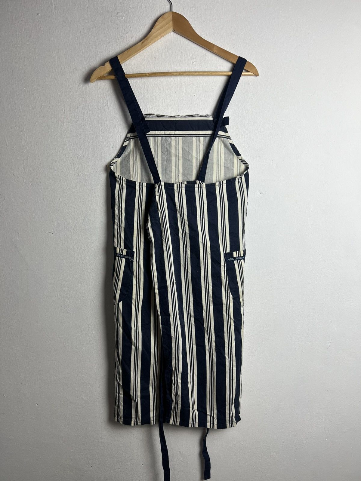 Japanese Brand Anna Christina Striped Apron Size ONE SIZE - 2 Thumbnail