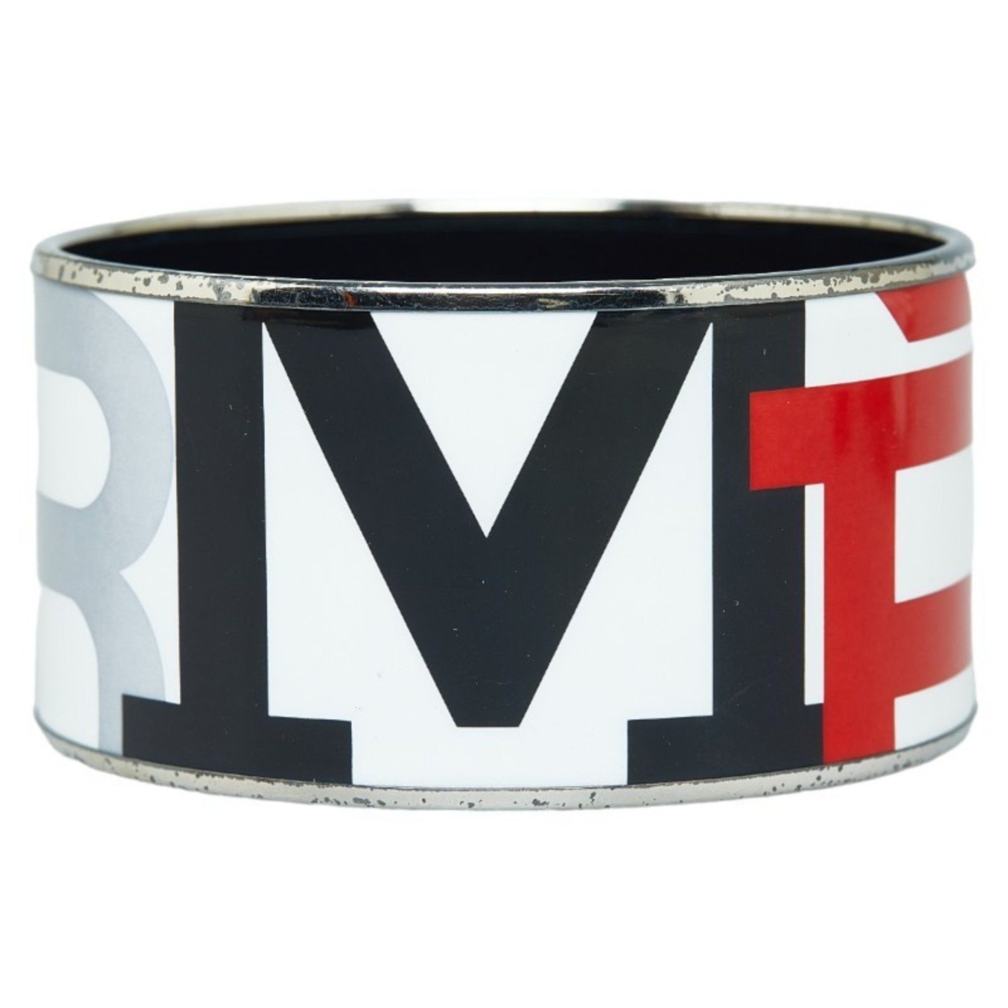 image of Hermes Emaille Tgm Bracelet Bangle White Multicolor Metal Women's Hermes